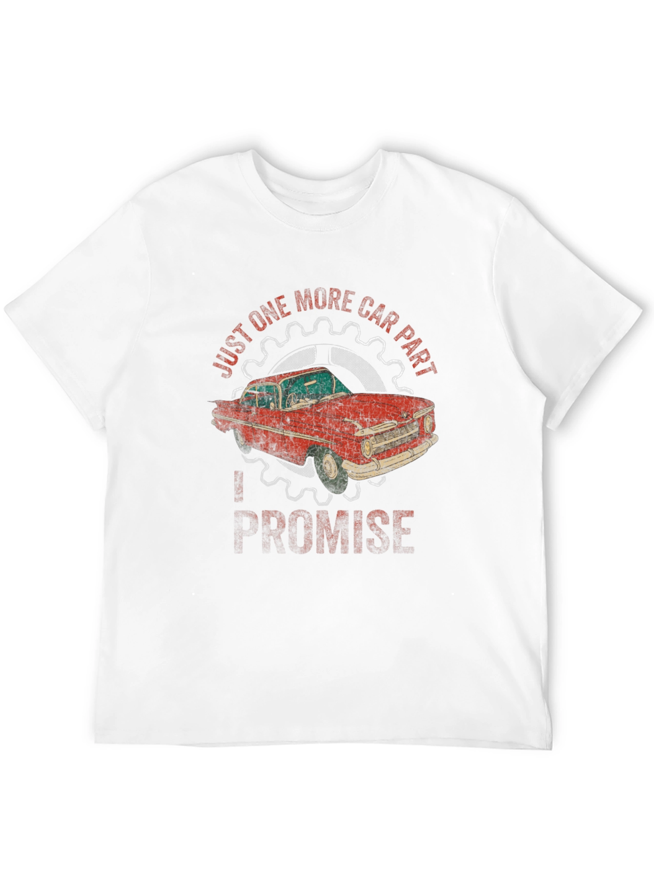 Black Just One More Car Part Promise T-Shirt view 12