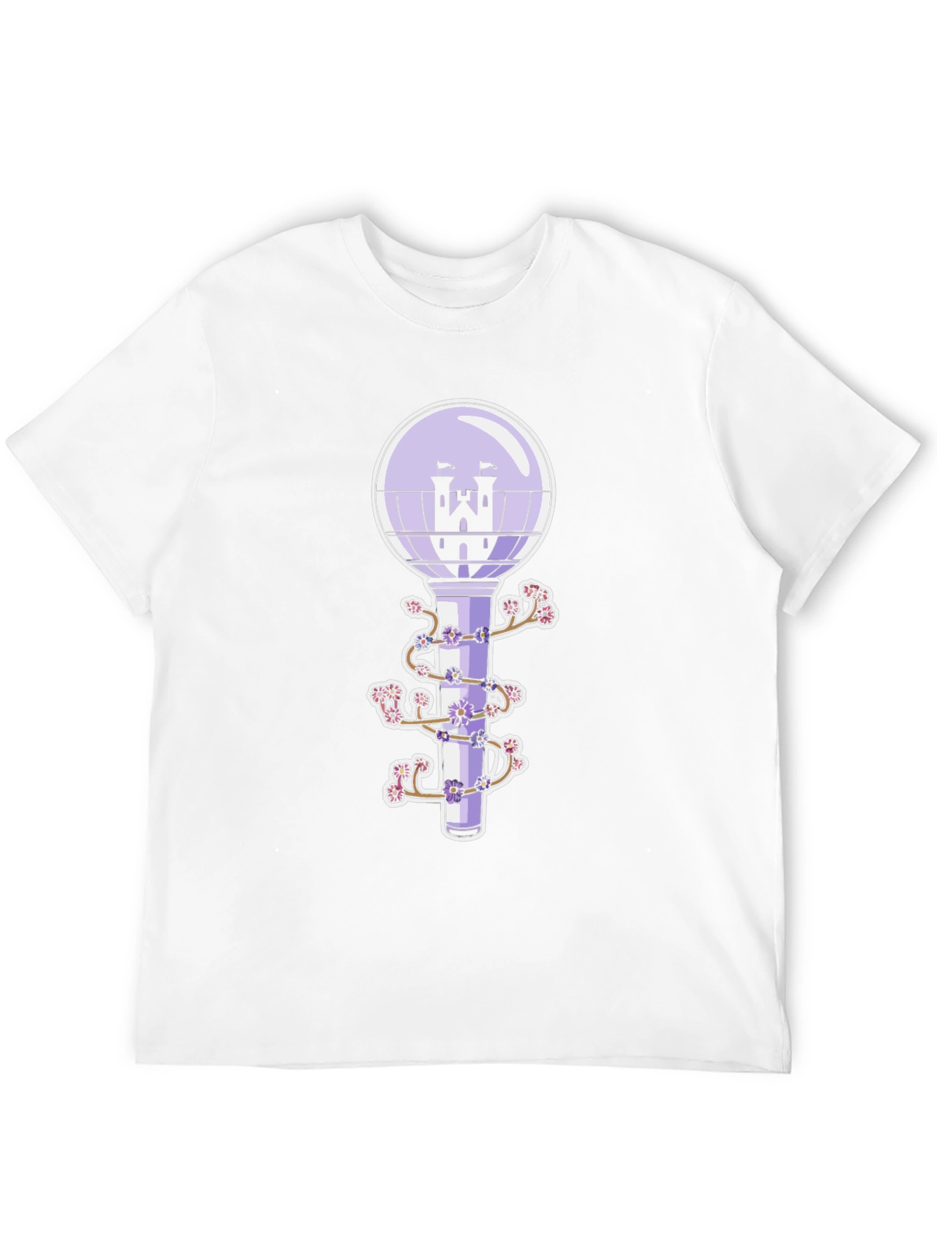 Black Fantasy Castle Lightstick Graphic Tee view 12