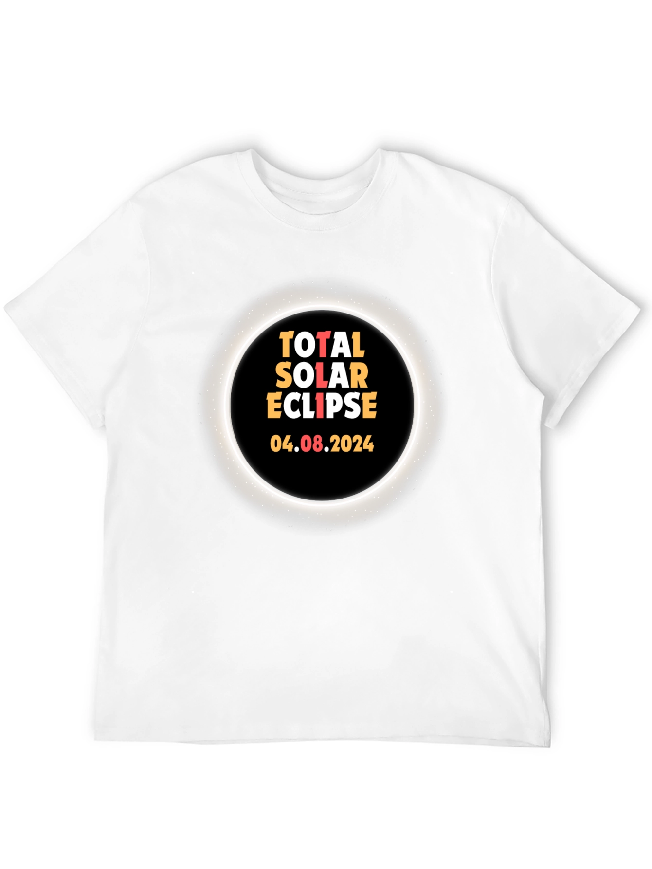 Black Total Solar Eclipse 2024 T-Shirt view 12