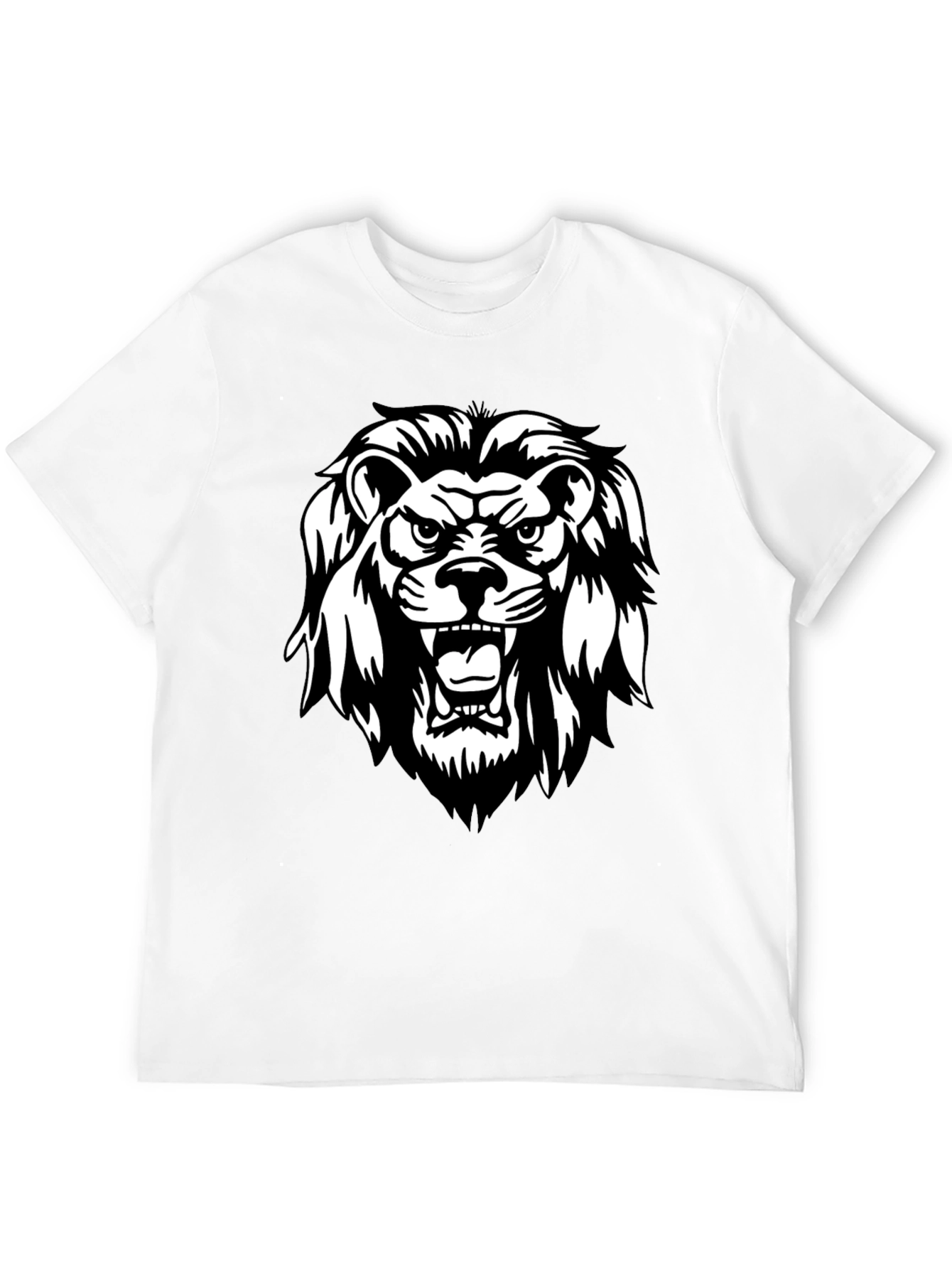 Black Black Lion Graphic Tee - Fierce & Stylish view 12