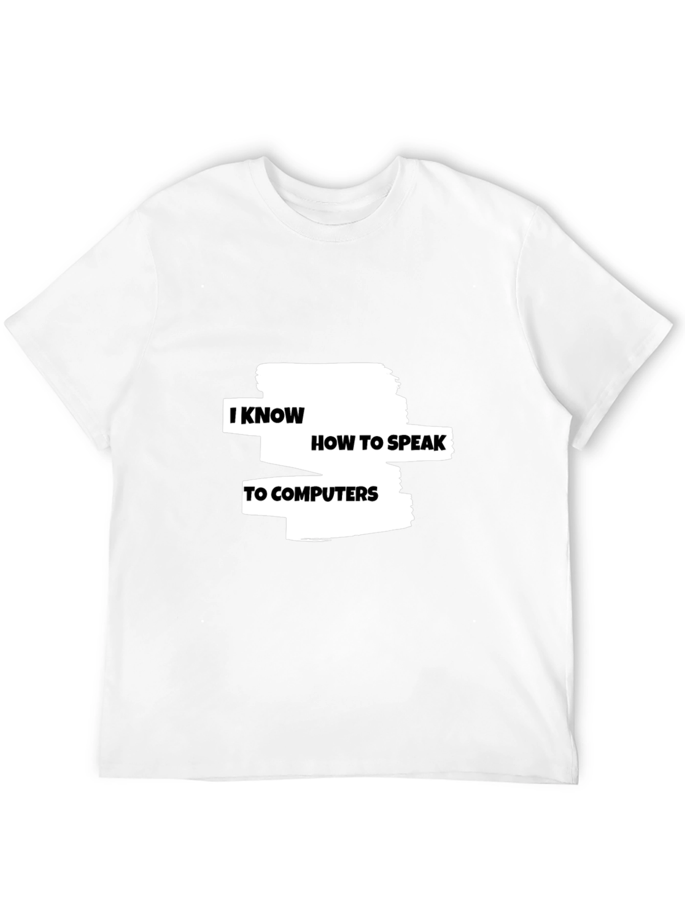 Black I Know How To Speak To Computers Graphic Tee view 12