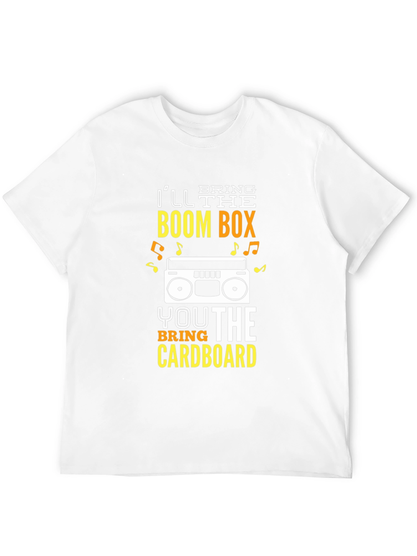 Black Boombox & Cardboard T-Shirt - Dance Party Tee view 12