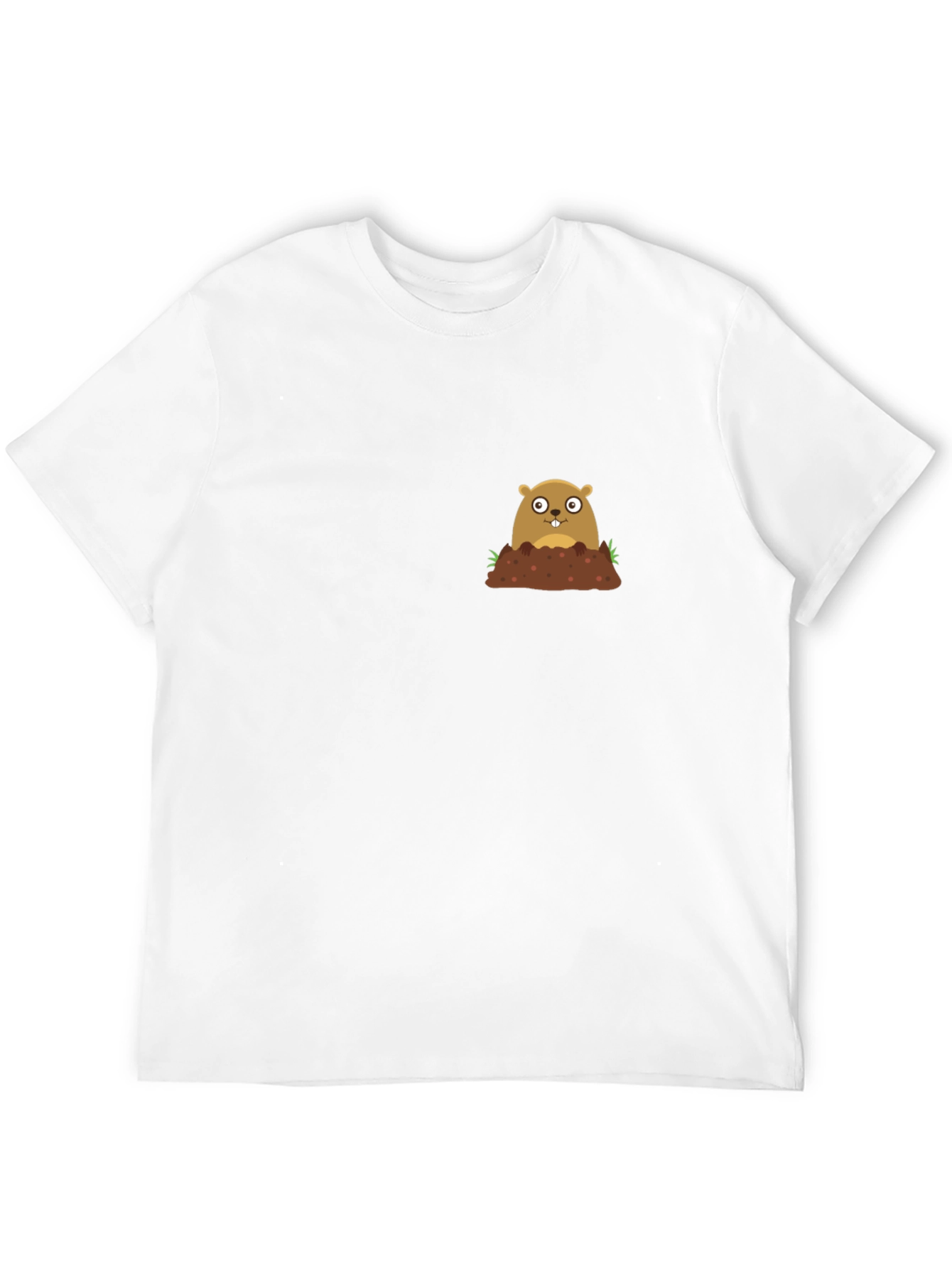 Black Groundhog Day T-Shirt - Cute Mole Graphic Tee view 12