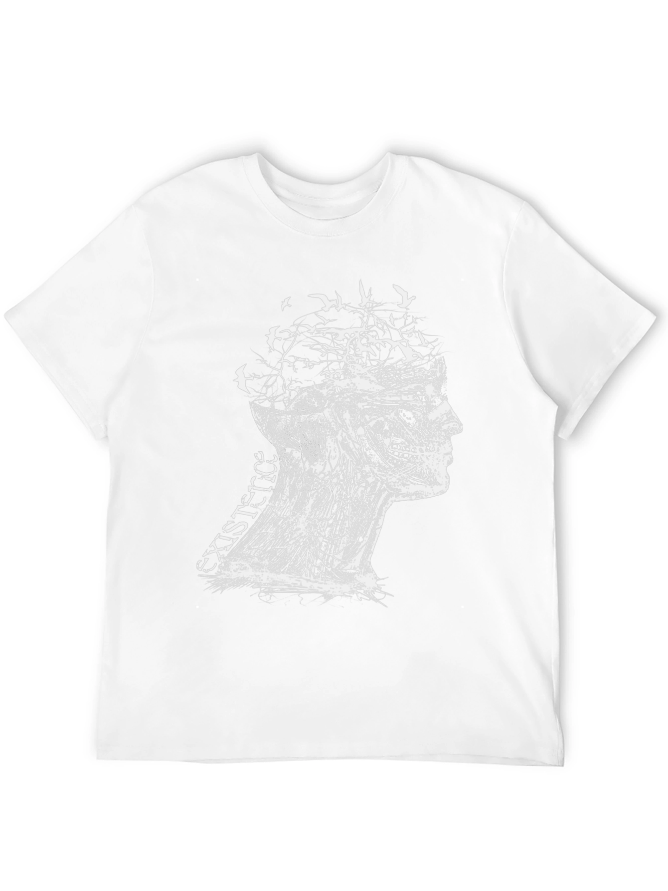 Black Existence Graphic Print Black T-Shirt view 12