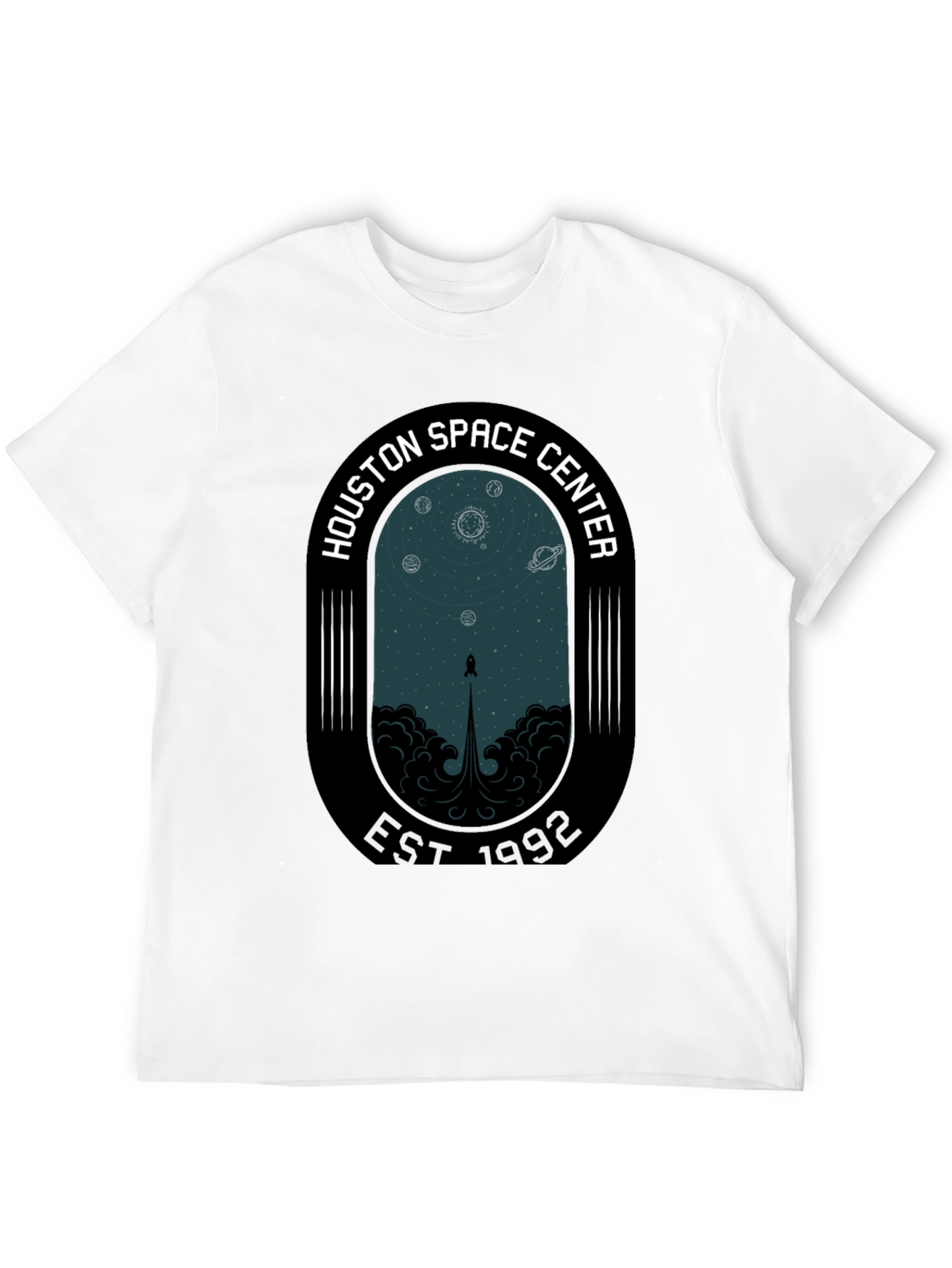 Black Houston Space Center Est 1992 Graphic Tee view 12