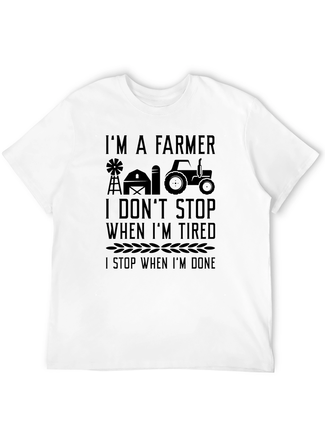Black I'm a Farmer T-Shirt: Farm Life Tee view 12