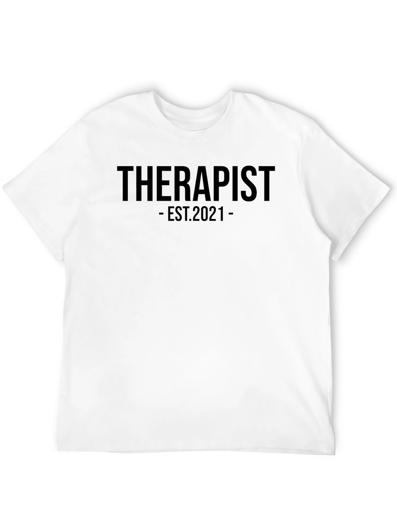 Black Therapist EST. 2021 T-Shirt - Premium Unisex Tee view 12
