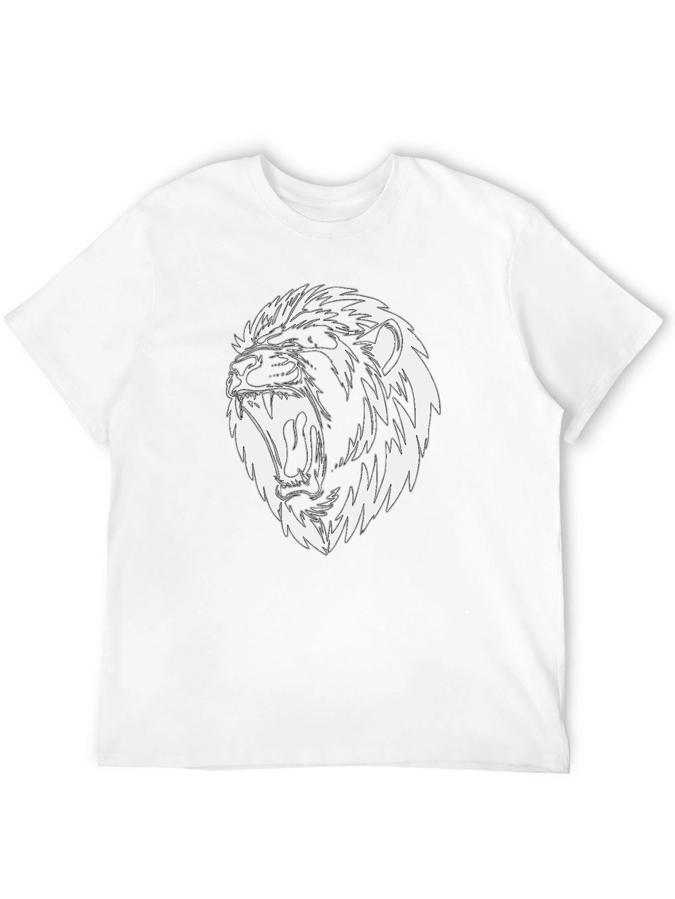 Black Lion Graphic Tee - Black Cotton Blend view 12