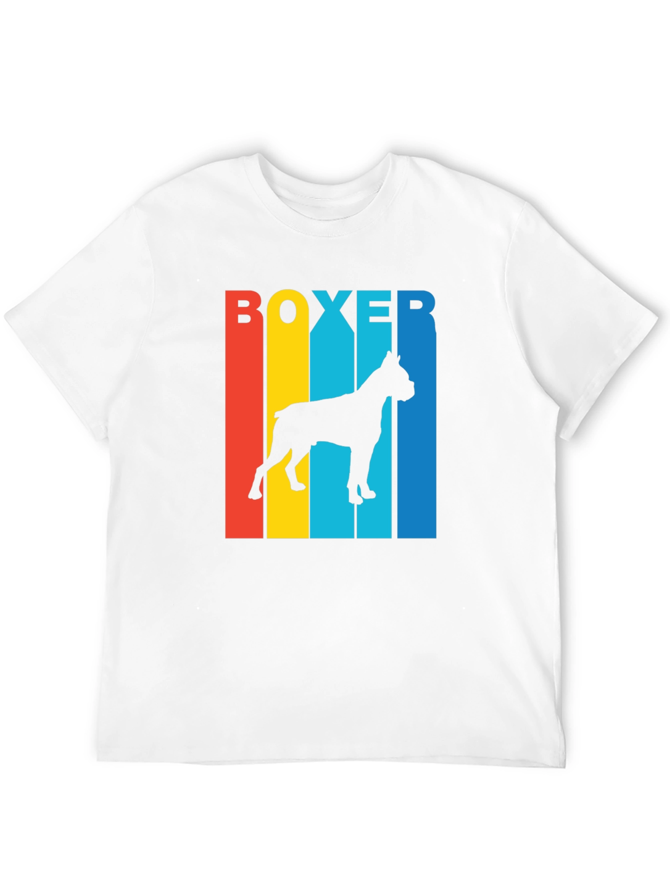 Black Boxer Dog Silhouette Graphic Tee view 12