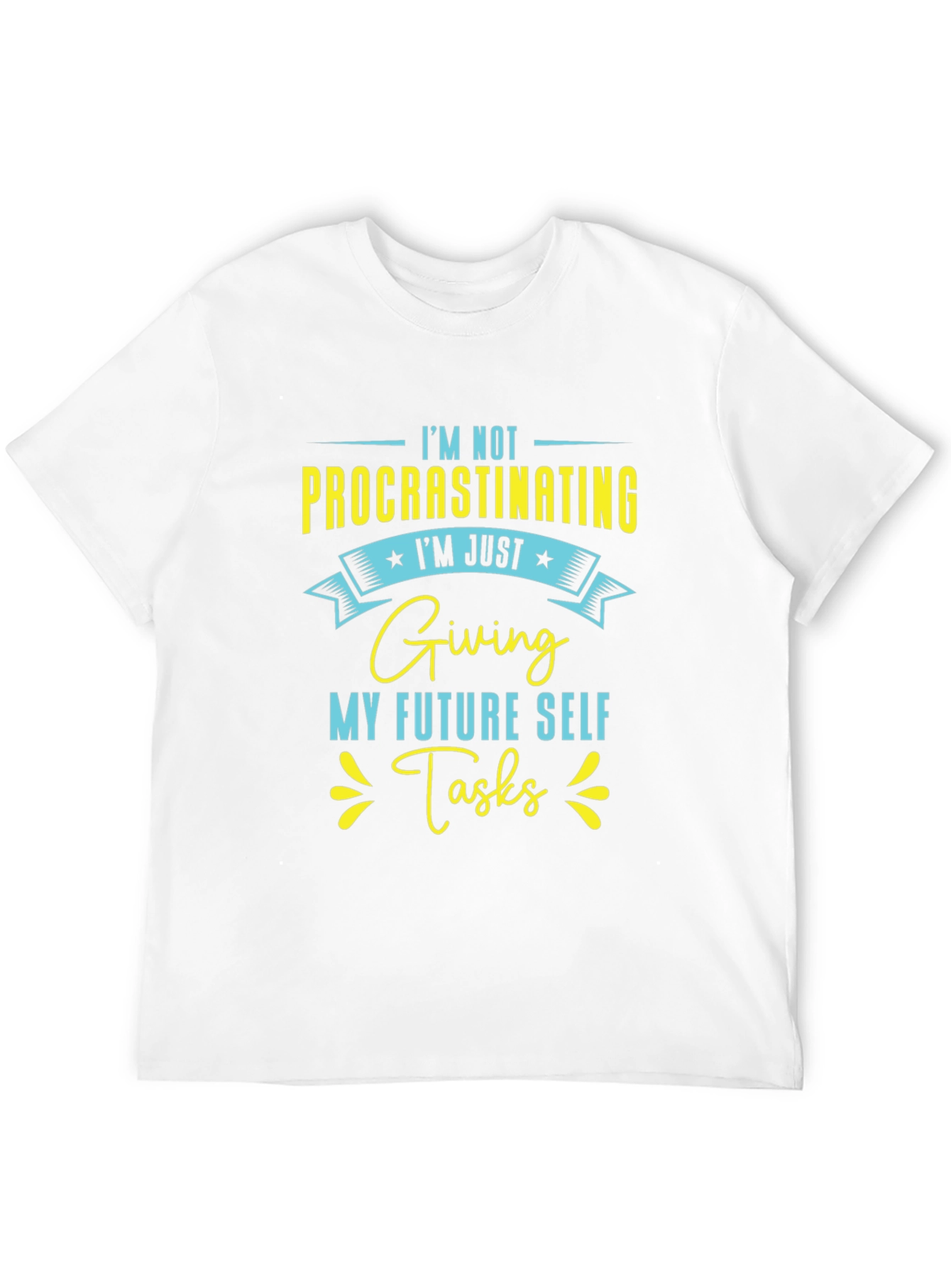 Black Funny "Procrastinating" Graphic T-Shirt view 12