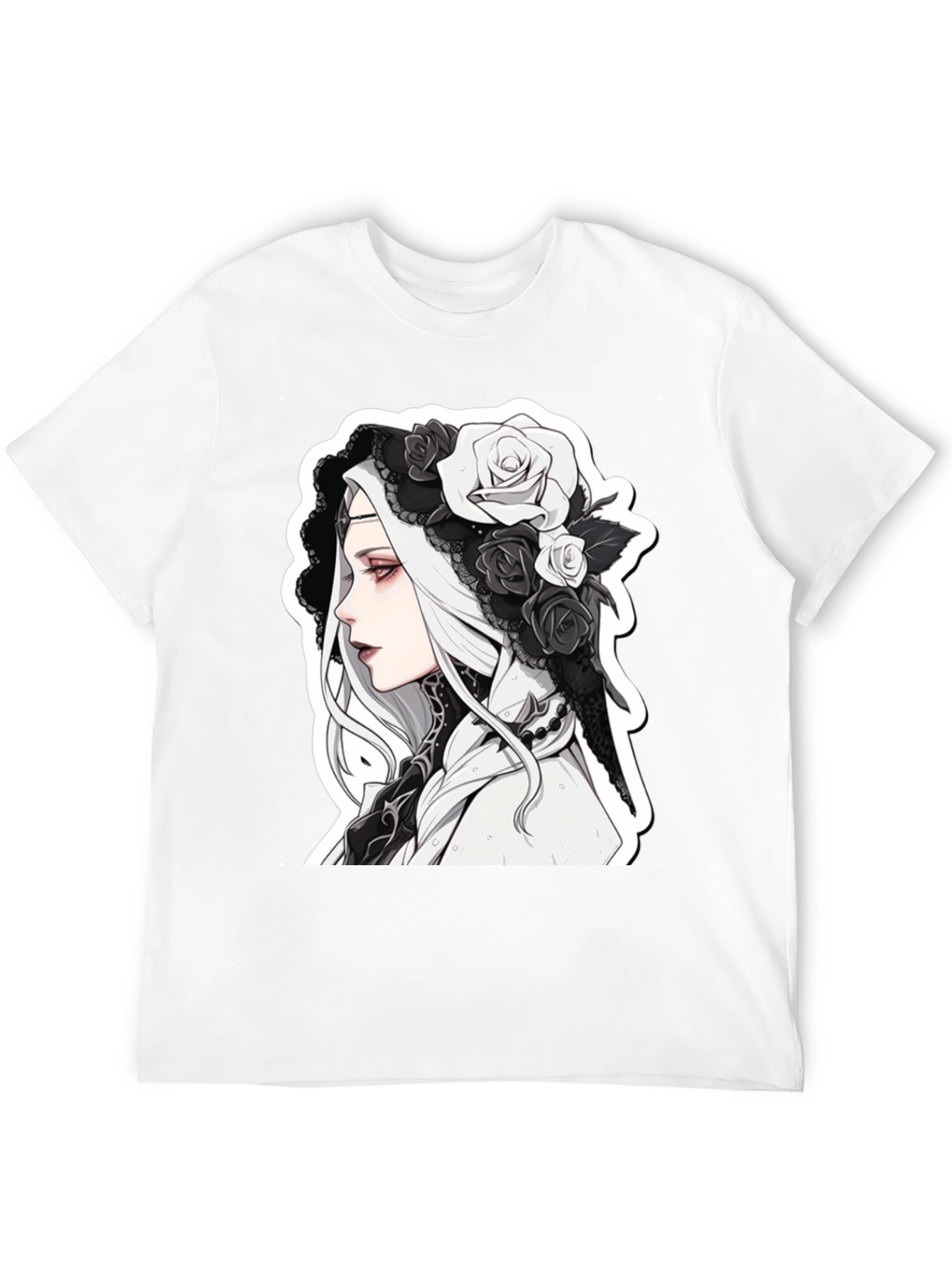 Gothic Anime Black T-Shirt - 12