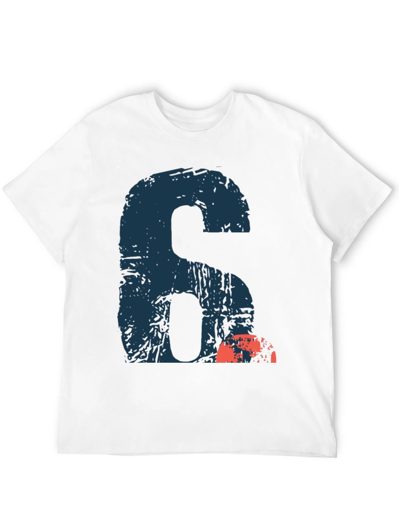 Black Graphic Number Six T-Shirt - Casual Wear view 12