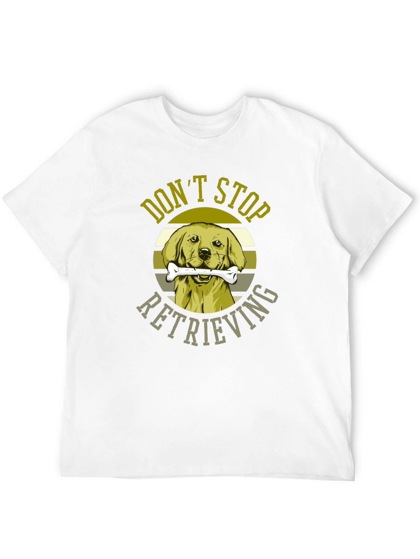 Black Don't Stop Retrieving Dog Graphic T-Shirt view 12