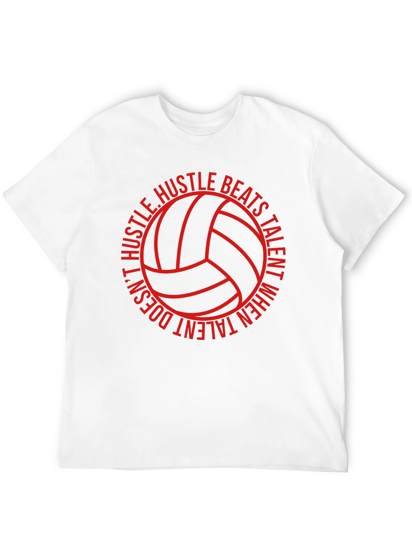 Hustle Beats Talent Volleyball Graphic Tee - 12