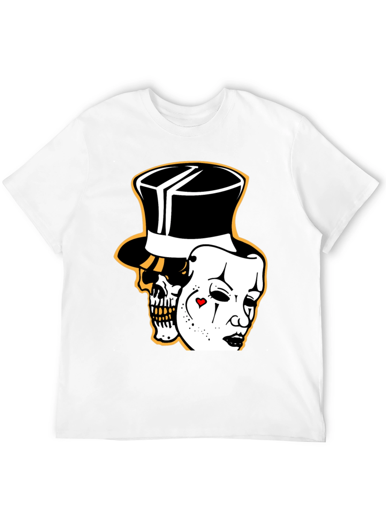 Black Skull & Mask Graphic Tee - Unique Design, Stylish Fit view 12