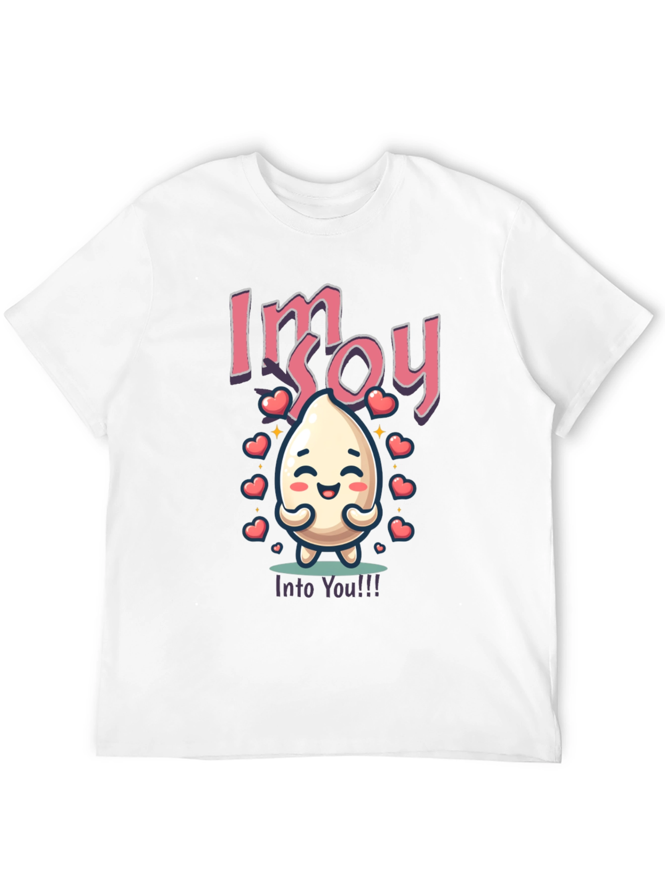 Black I'm Soy Into You T-Shirt - Cute Food Pun view 12