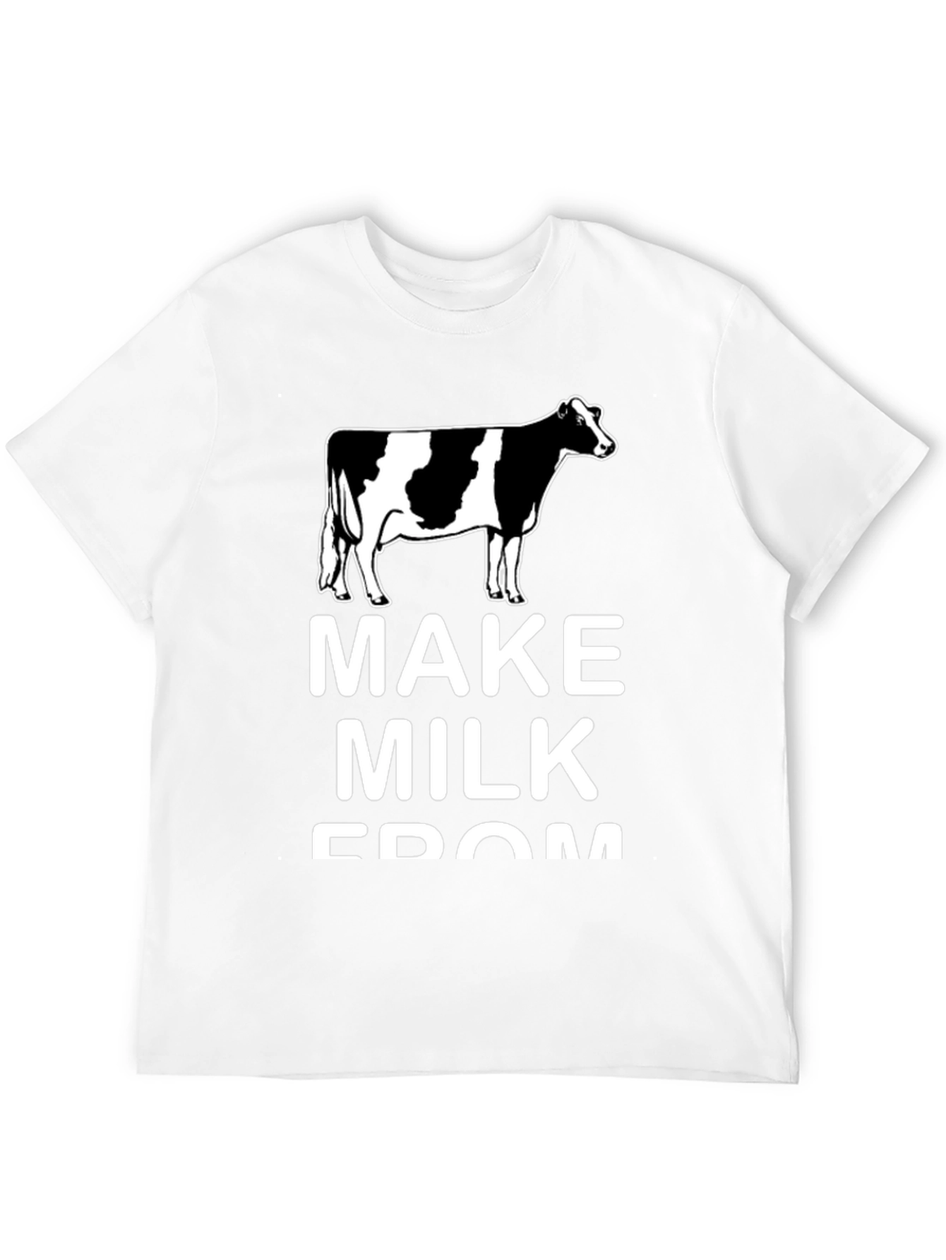 Black Make Milk From Cows Black Tee view 12
