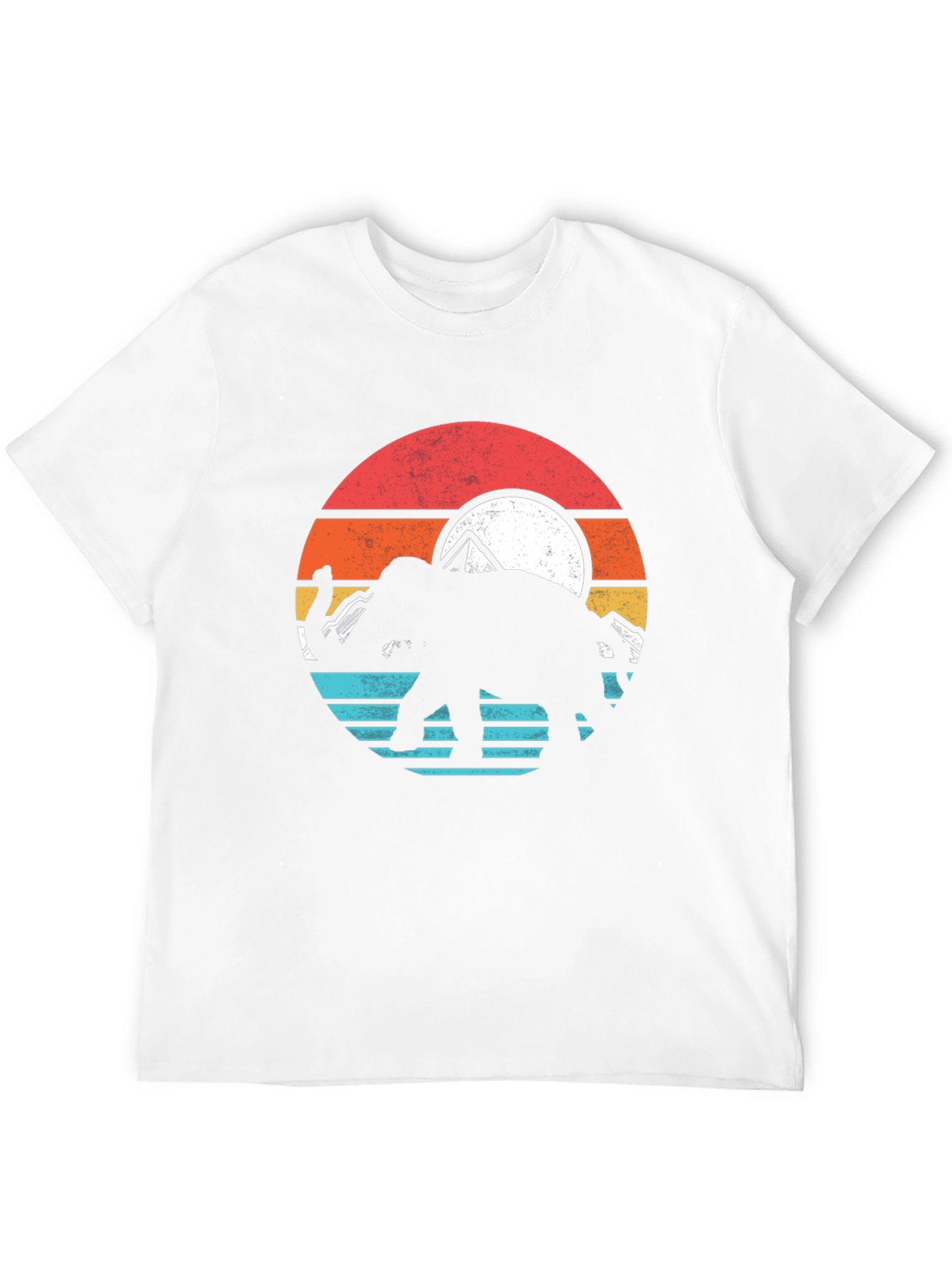 Black Elephant Sunset Graphic Tee - Nature T-Shirt view 12