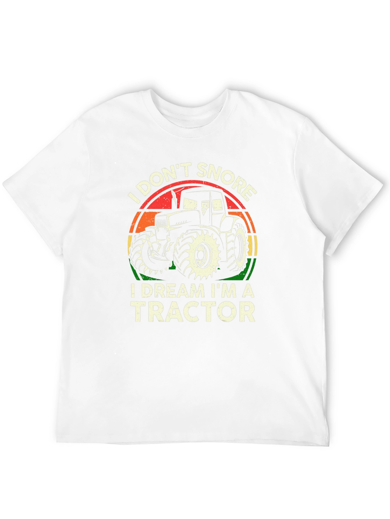 Black I Don't Snore, I Dream I'm A Tractor T-Shirt view 12