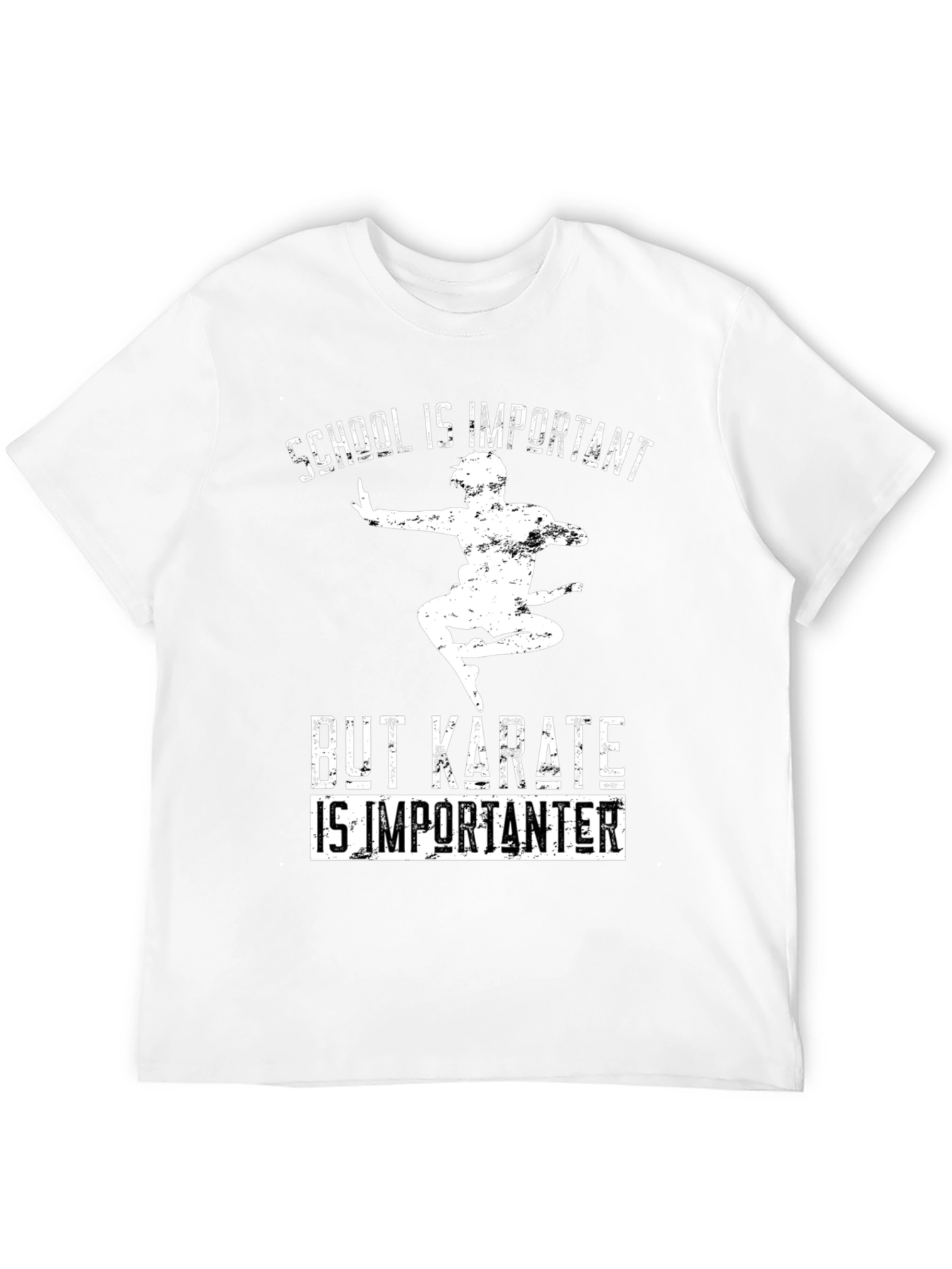 Black Karate Is Importanter T-Shirt - School Humor Tee view 12