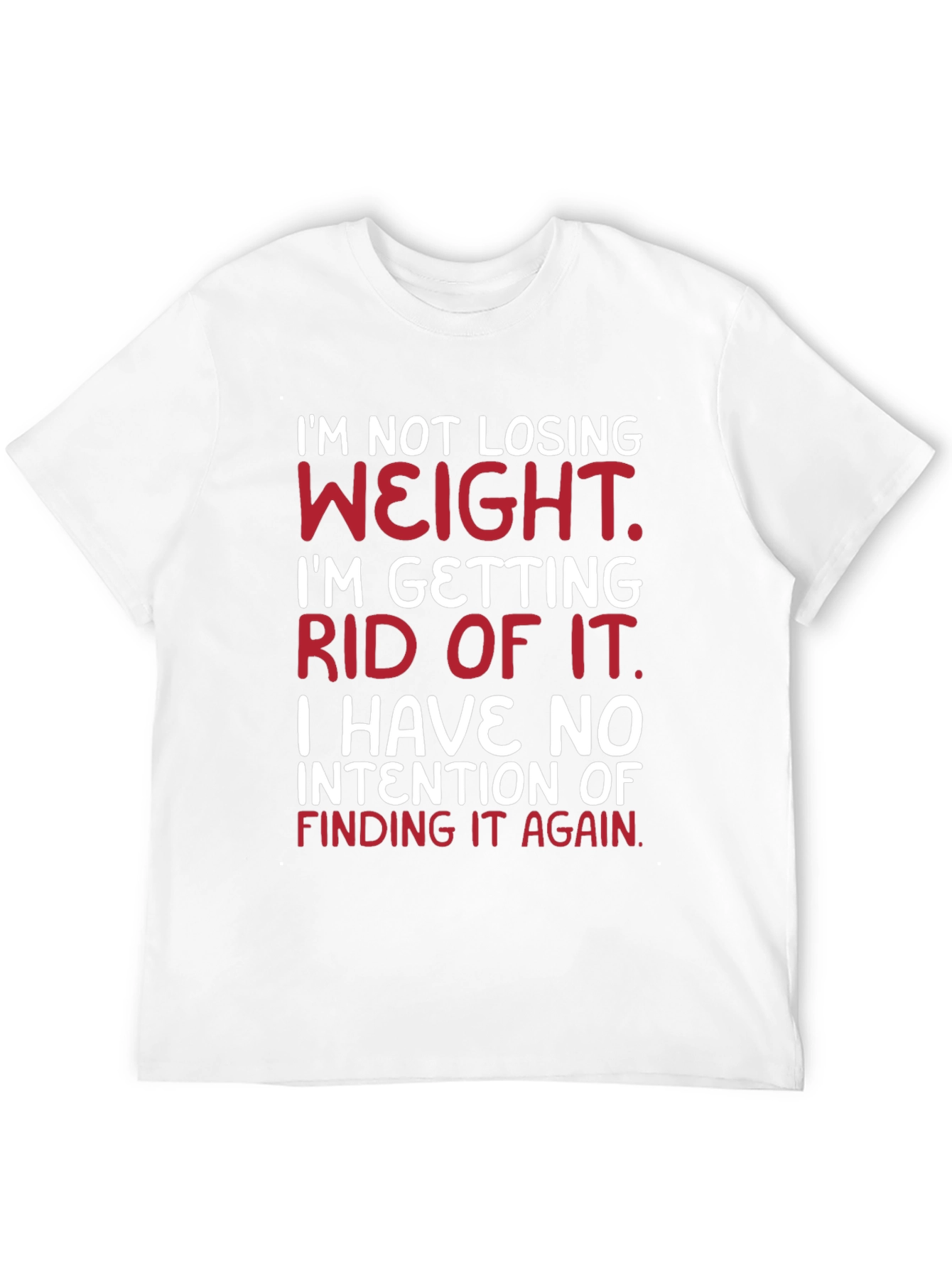 Black Humorous Weight Loss Goal T-Shirt view 12