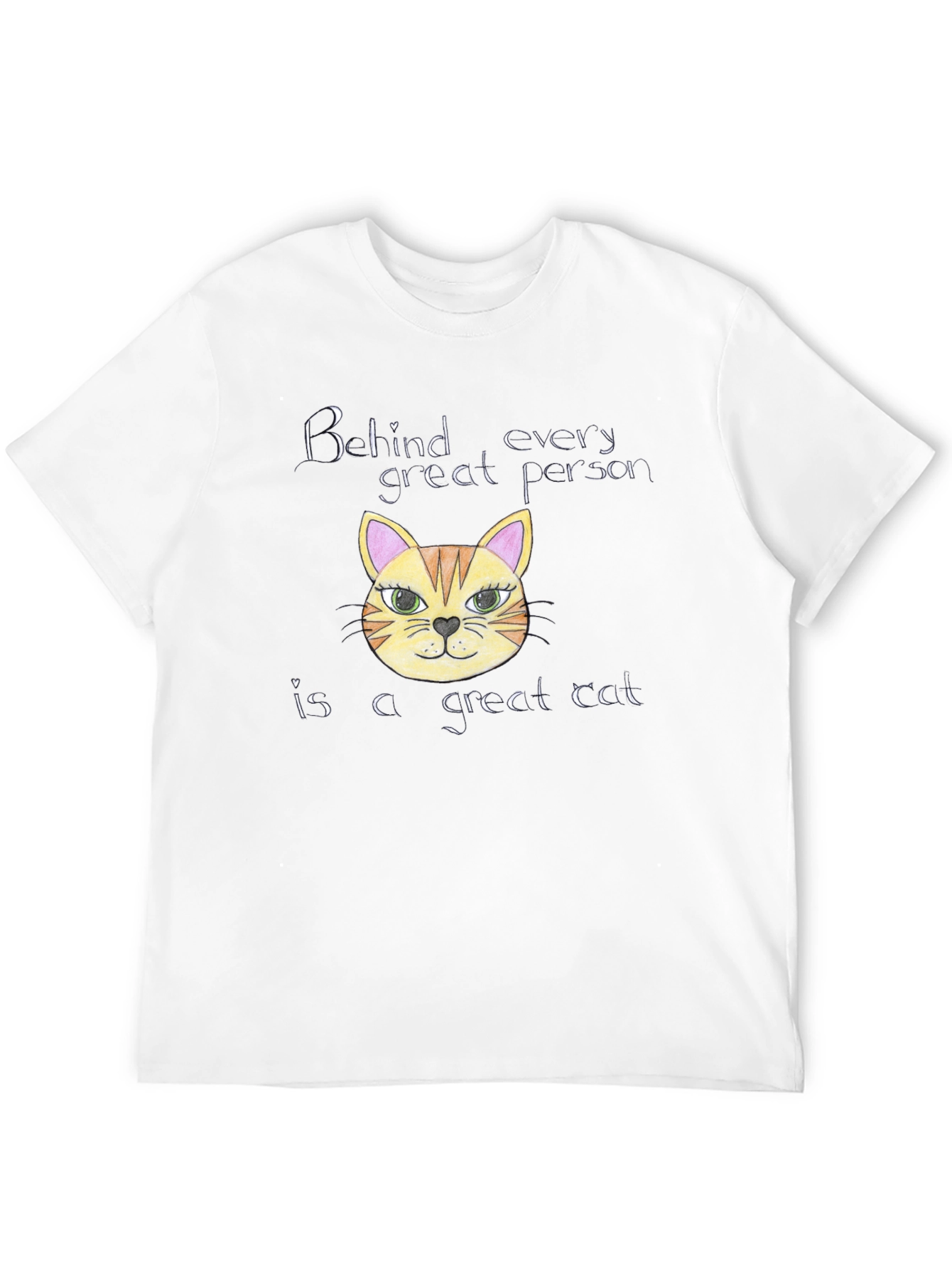 Black Cat Lover T-Shirt: Behind Every Great Person view 12