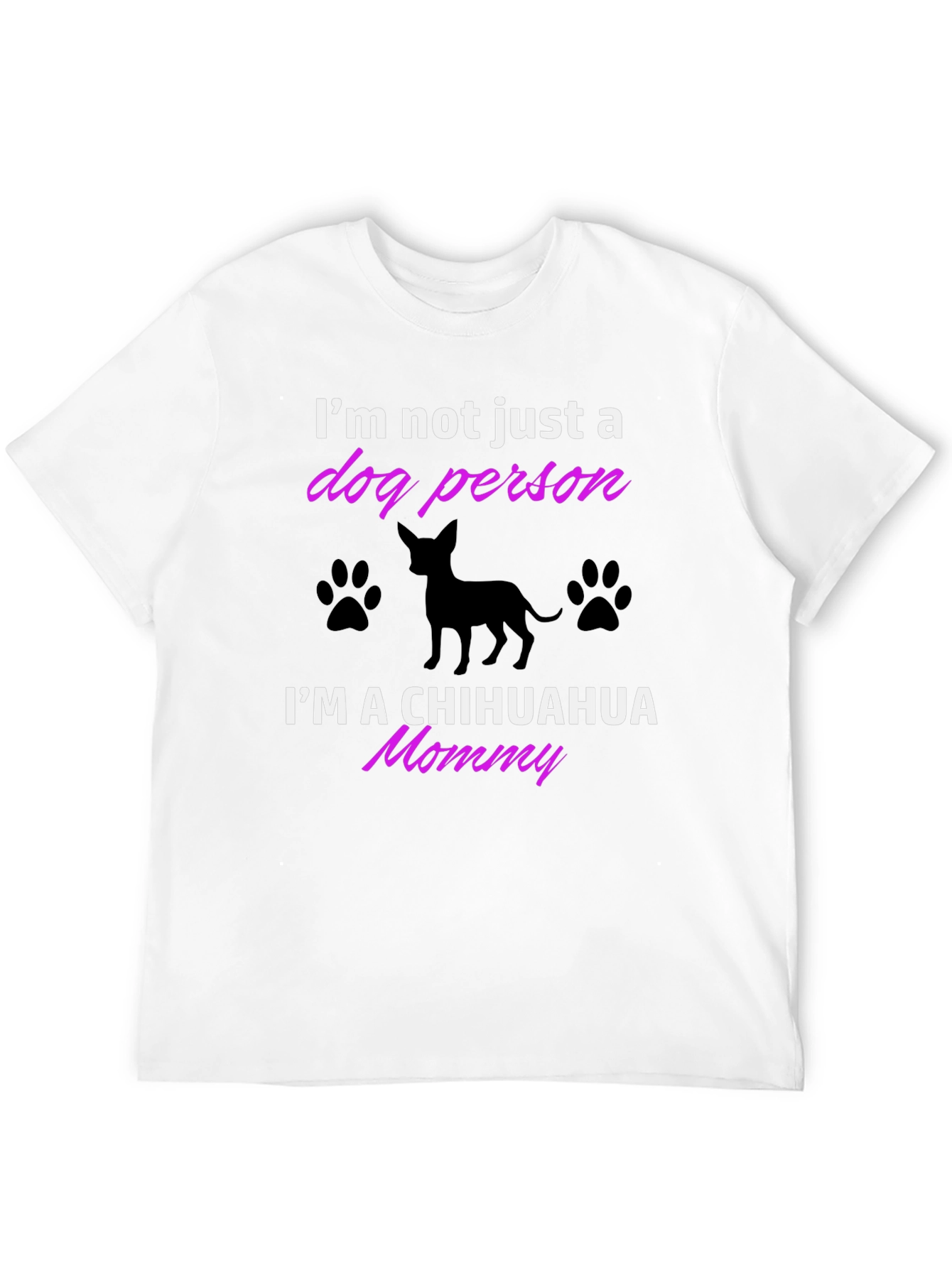 Black Chihuahua Mommy T-Shirt - Dog Lover Tee view 12