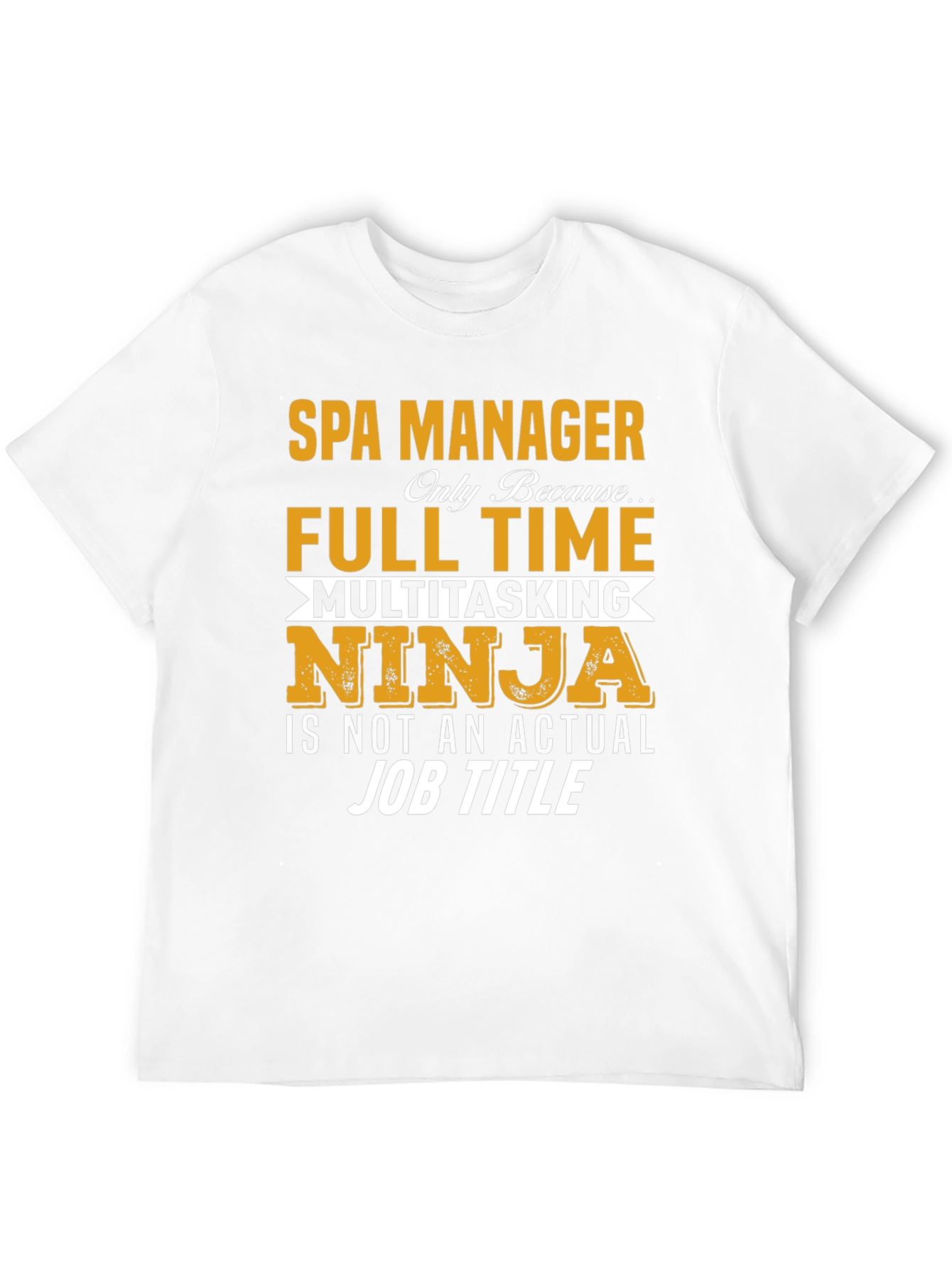 Black Spa Manager Multitasking Ninja T-Shirt view 12
