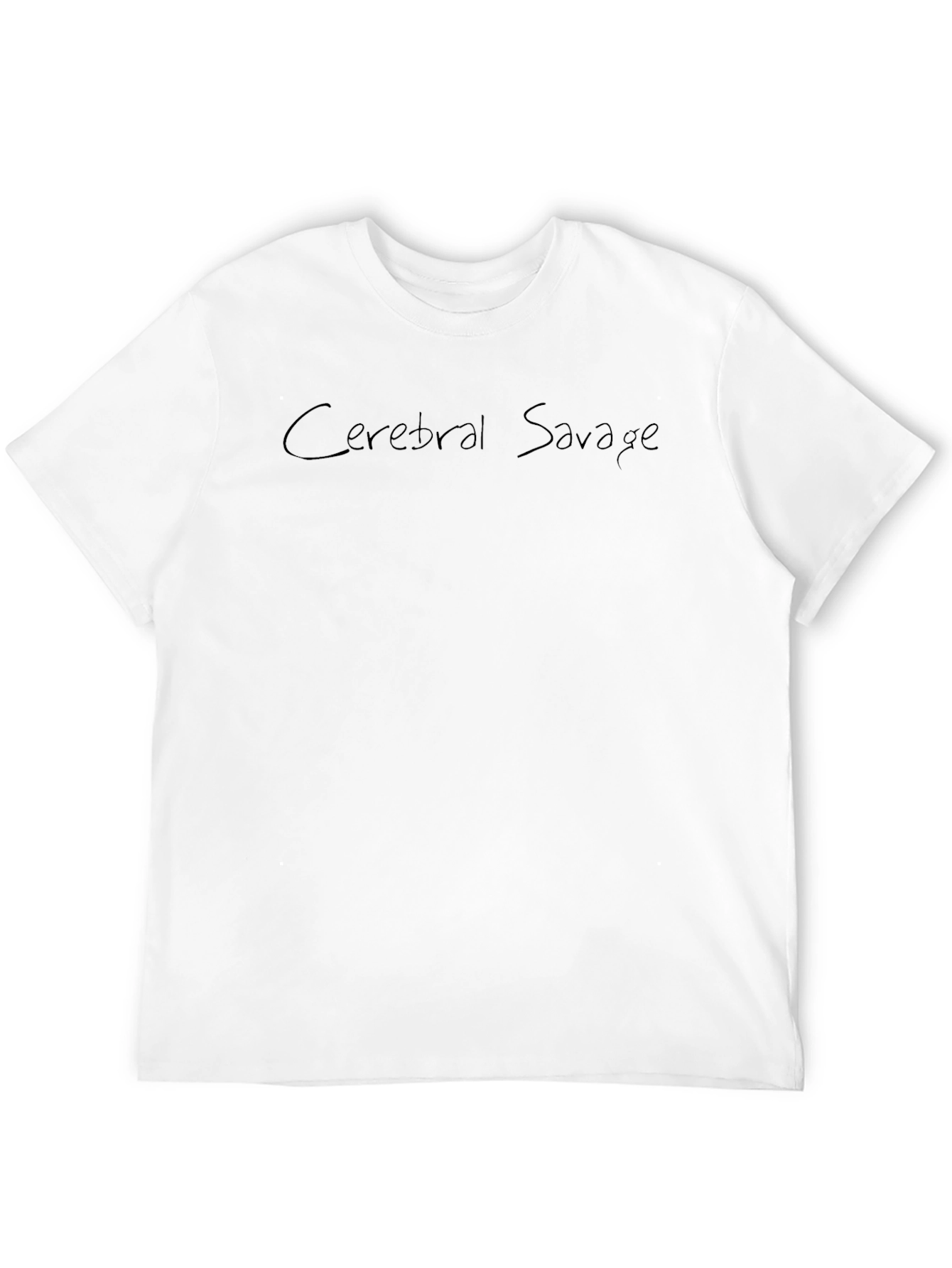 Black Cerebral Savage Black Graphic Tee - Casual Wear view 12