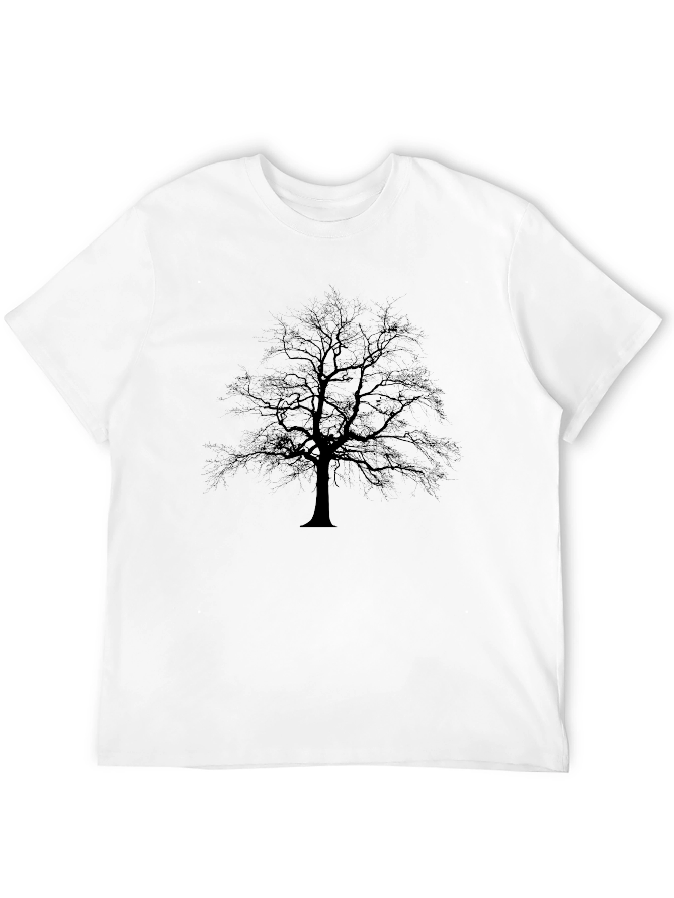 Black Black Tree Silhouette T-Shirt view 12
