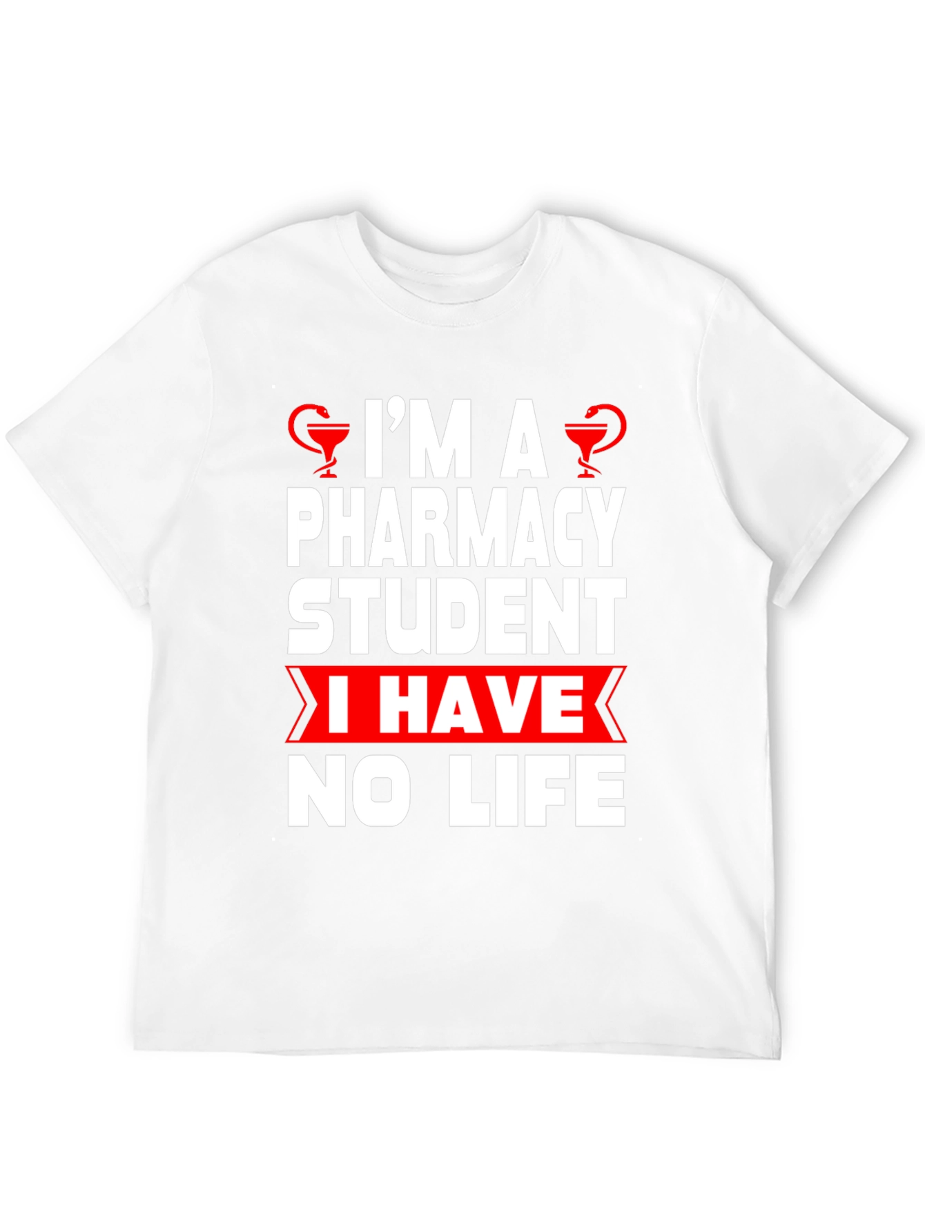 Black Pharmacy Student Humor T-Shirt - No Life! view 12