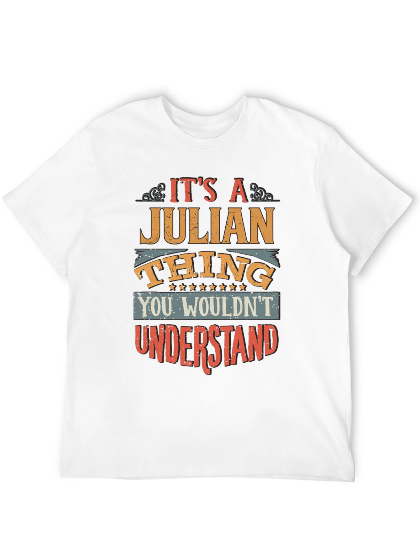 Black It's a Julian Thing - Funny T-Shirt view 12