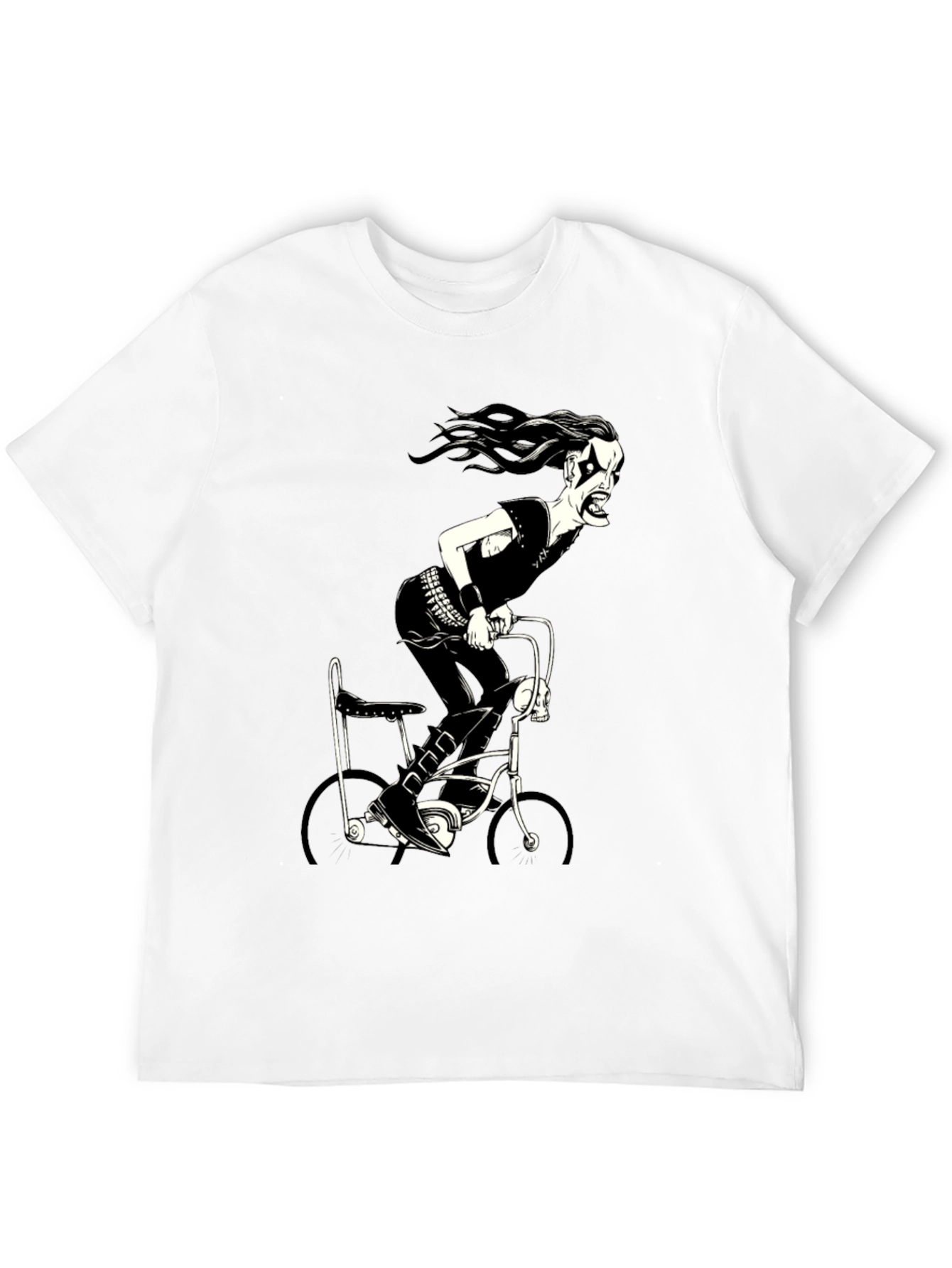 Black Black Metal Bike Rider Graphic T-Shirt view 12