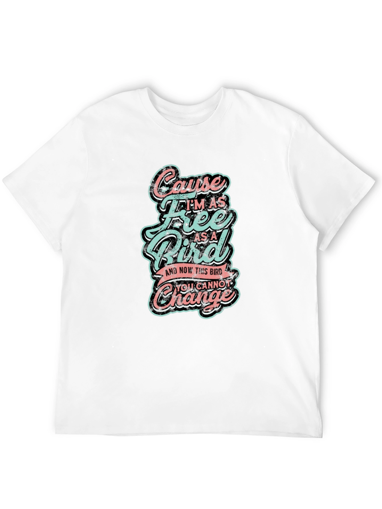 Black Free Bird Graphic T-Shirt - Unisex view 12