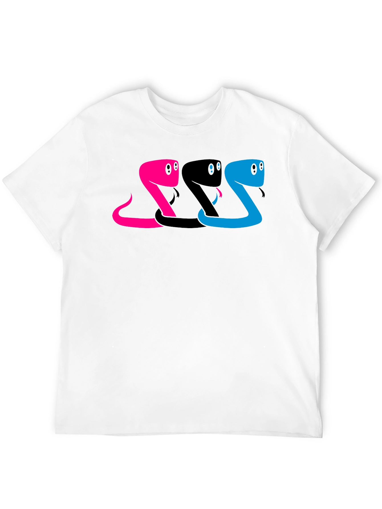 Black Snake Trio Graphic Tee - Black Cotton Shirt view 12