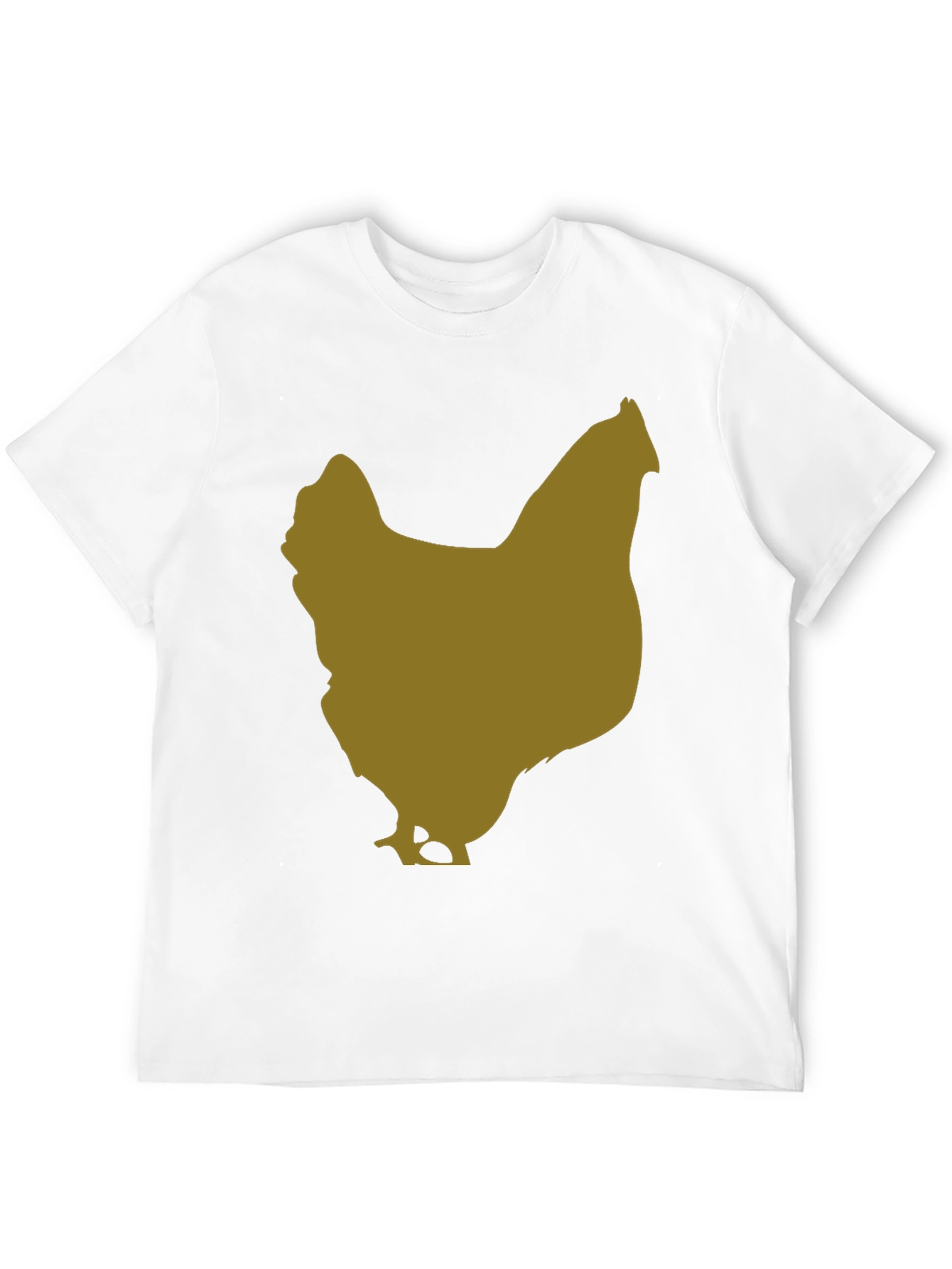 Black Chicken Silhouette Tee - Black Cotton Blend view 12