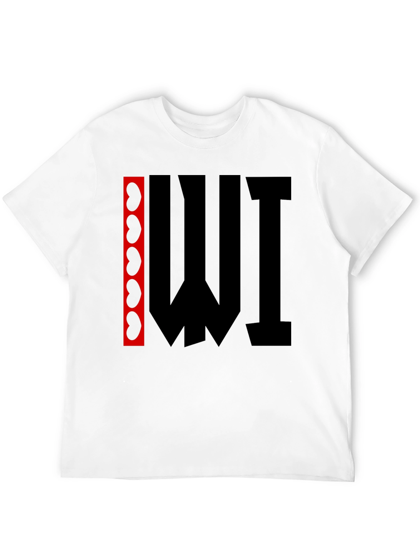 Black Abstract Graphic Print T-Shirt - Black view 12