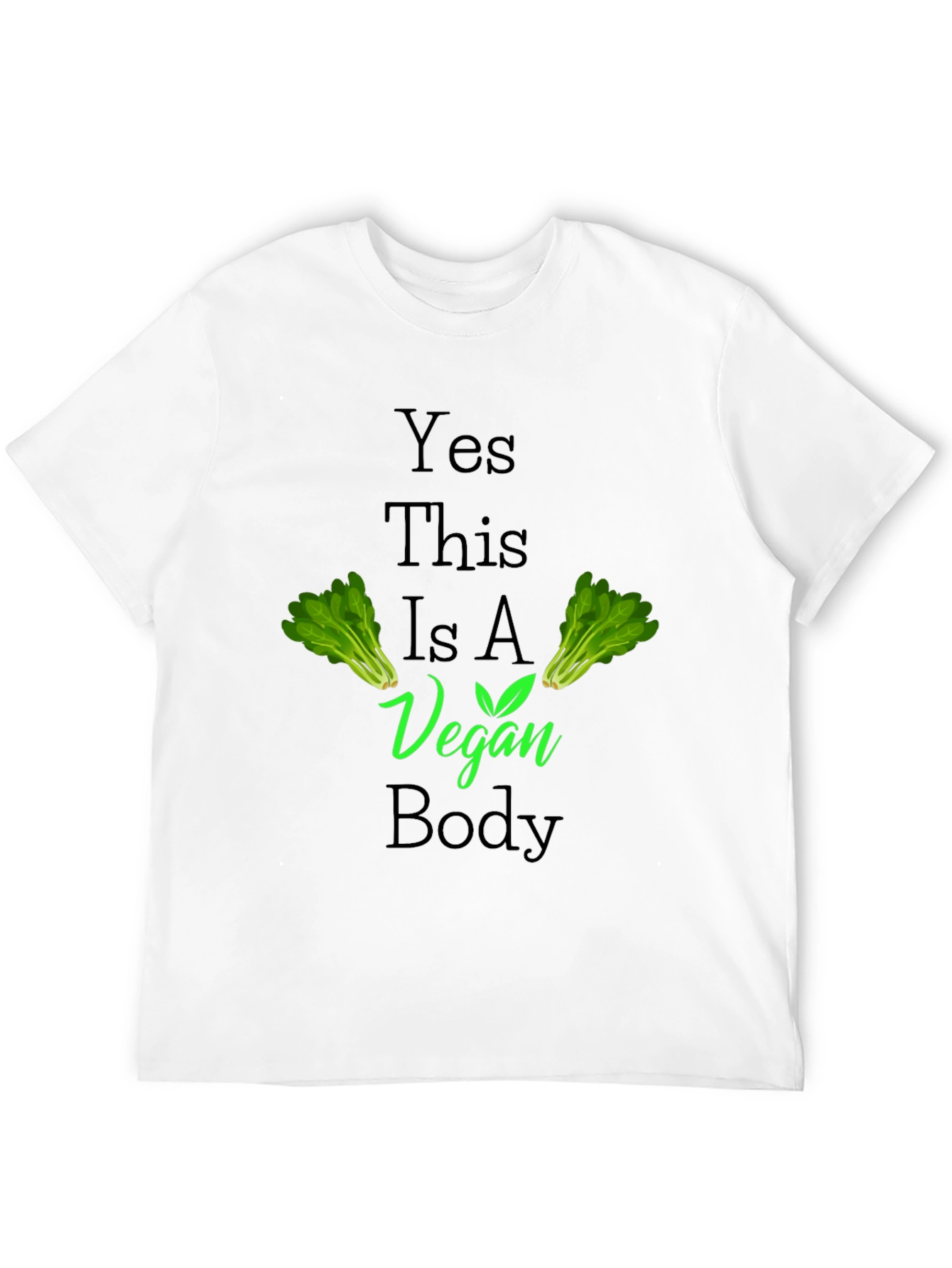 Black Vegan Body T-Shirt - Plant Powered Lifestyle Apparel view 12