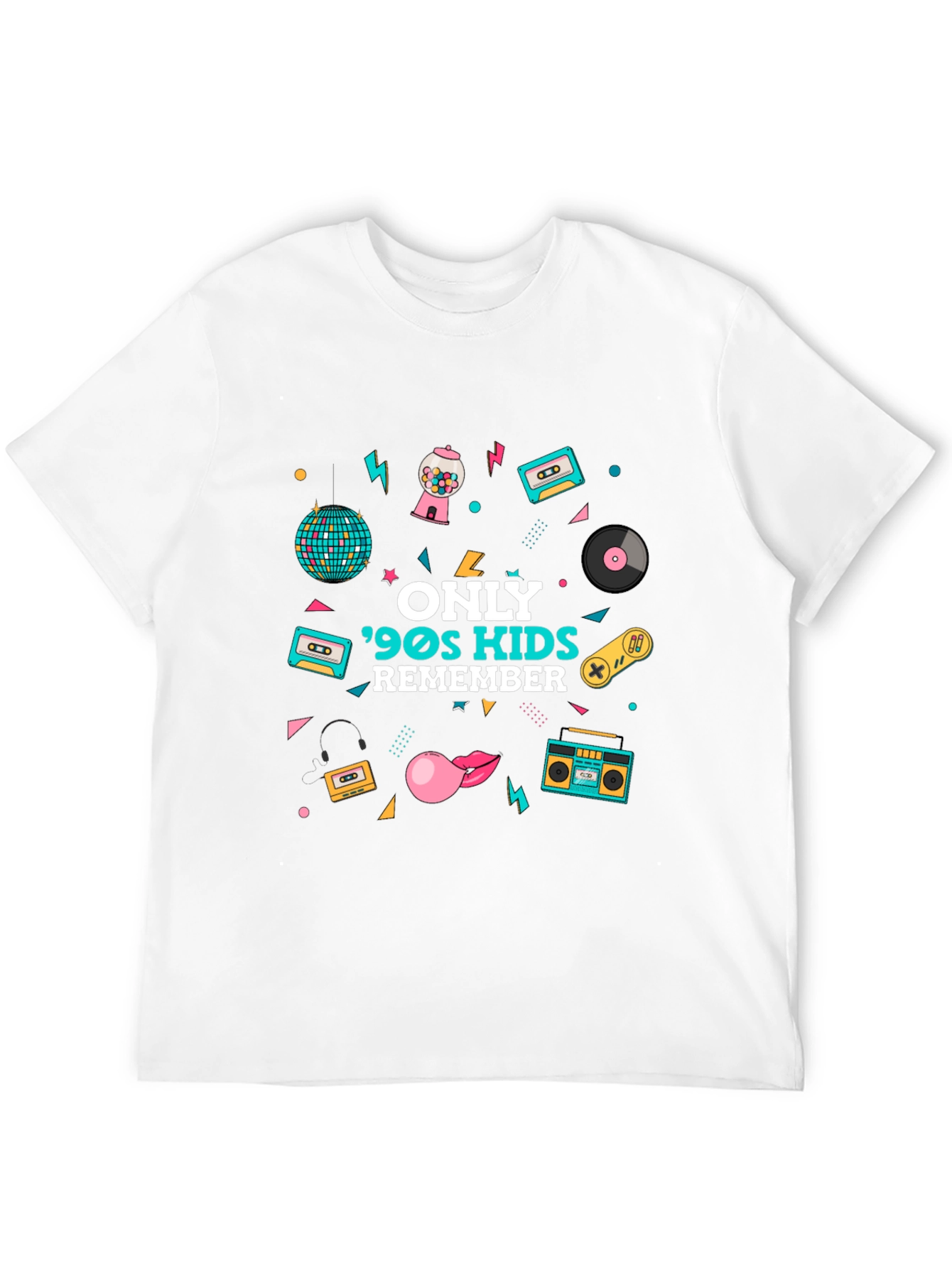 Black 90s Kids Remember Graphic T-Shirt view 12