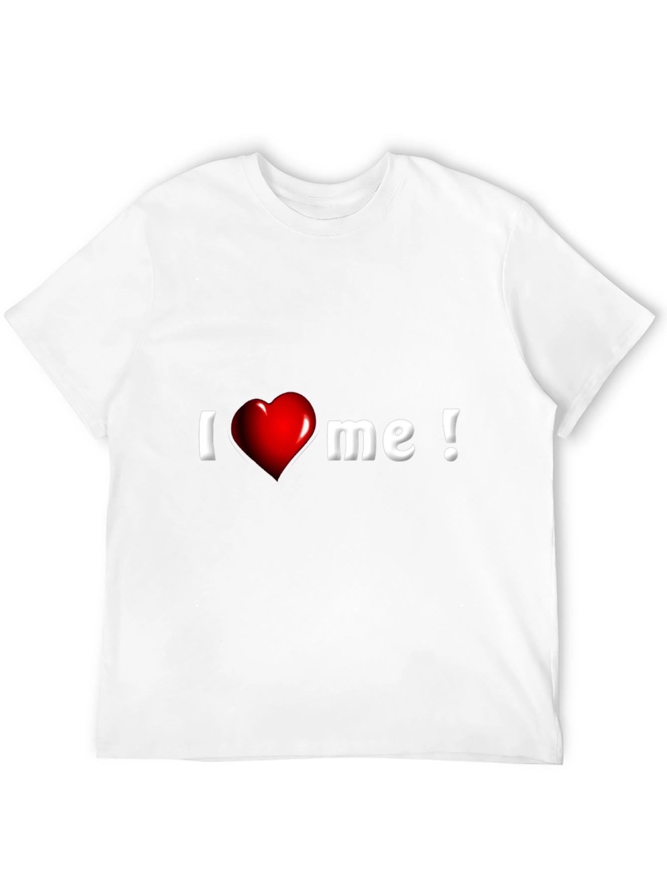 Black I Heart Me Graphic Tee - Black Cotton Blend view 12