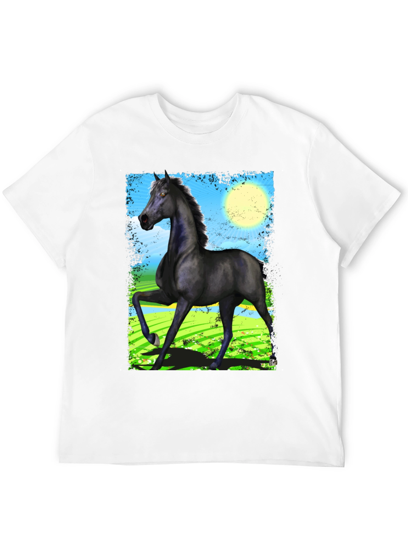 Black Black Horse Graphic Tee - Men's Fashion view 12