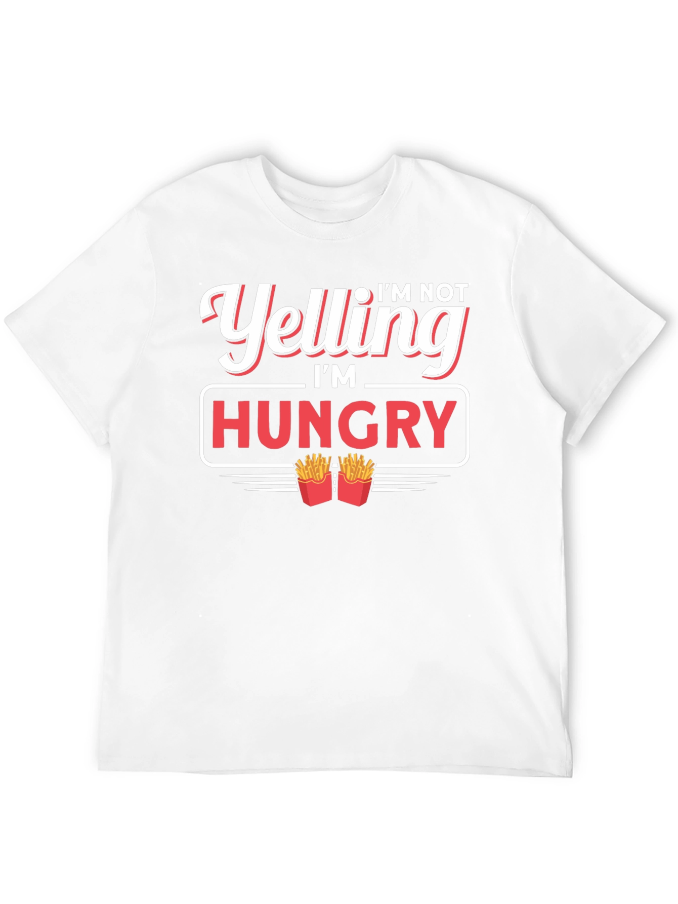 Black I'm Not Yelling I'm Hungry T-Shirt view 12