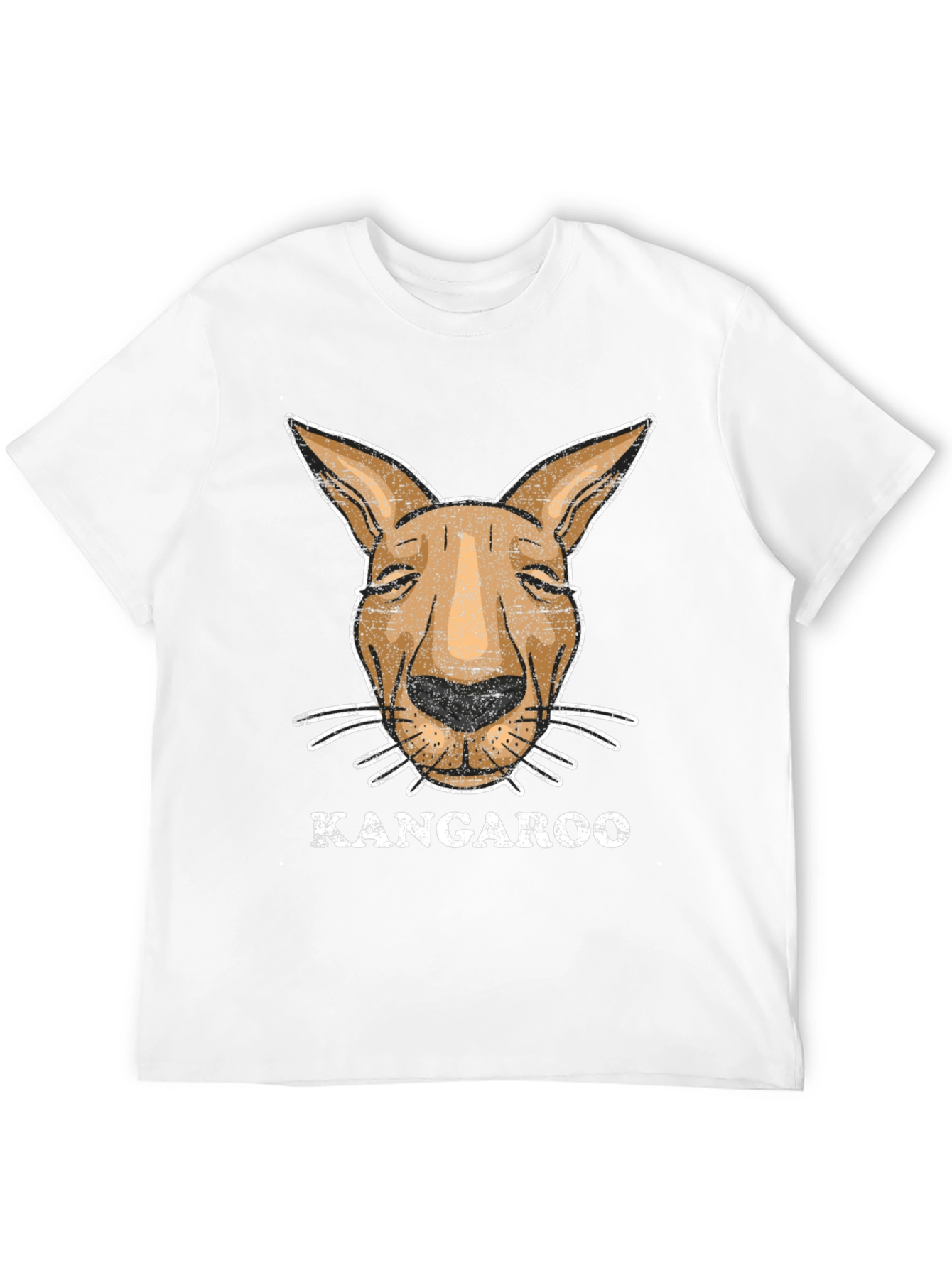Black Kangaroo Graphic Tee - Novelty Animal Design view 12