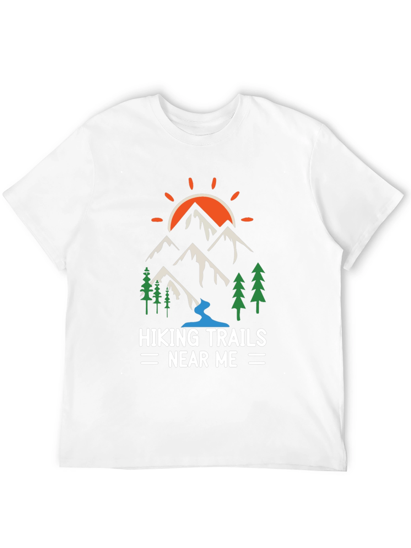 Black Hiking Trails Graphic Tee view 12