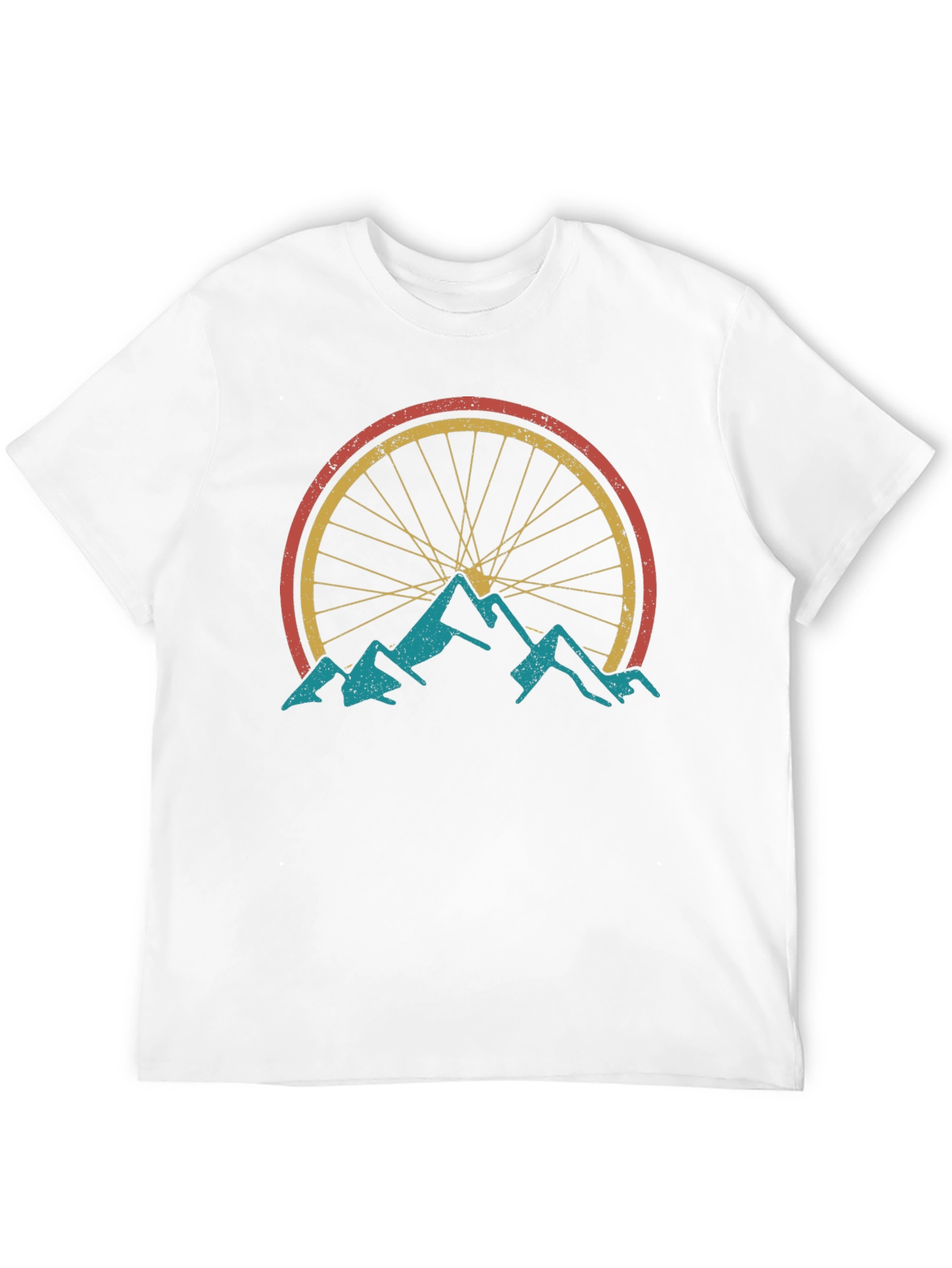 Black Mountain Bike Graphic Tee - Vintage Style view 12