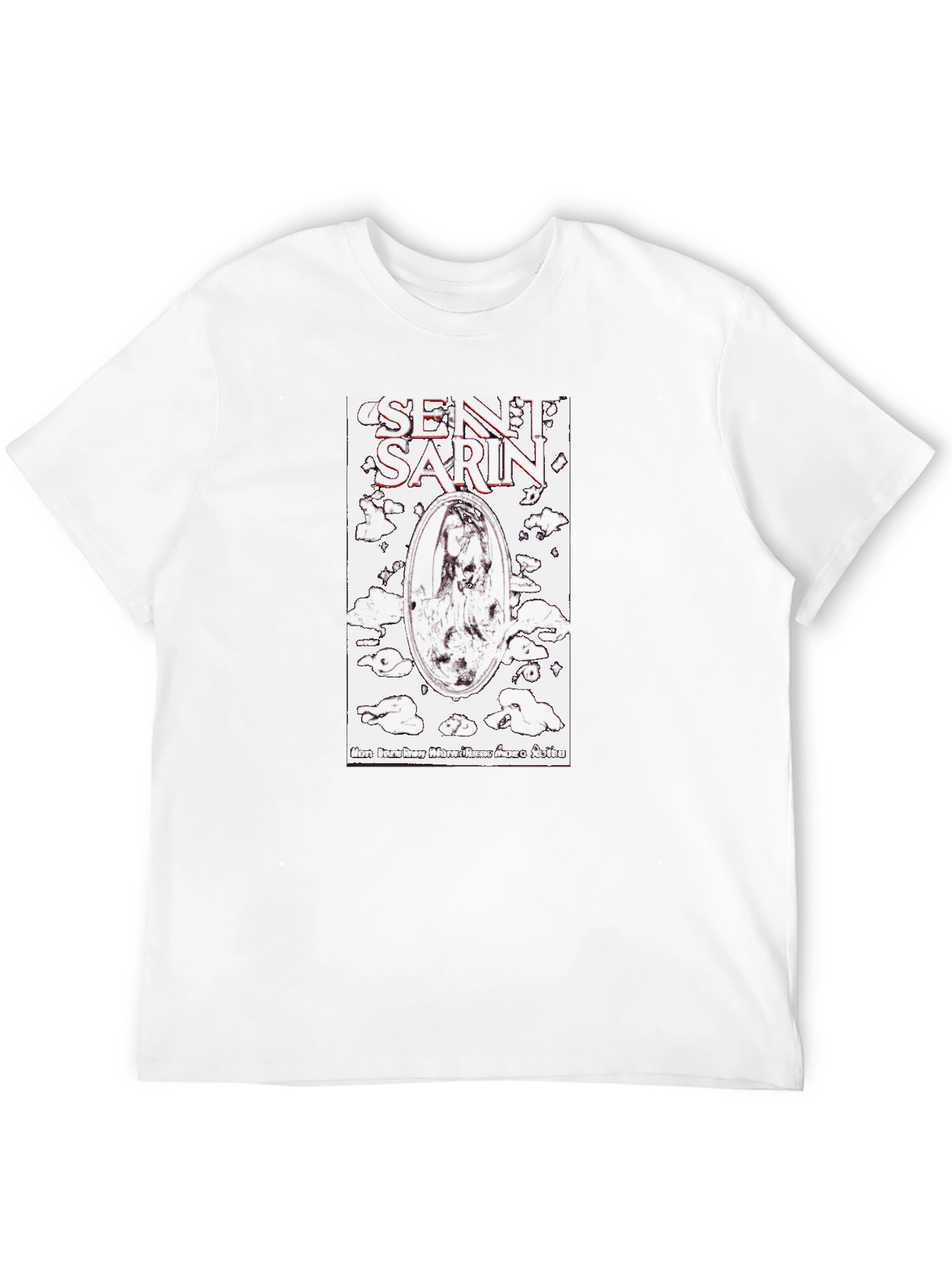 Black Sentient Sarin Graphic Tee - Black Cotton view 12