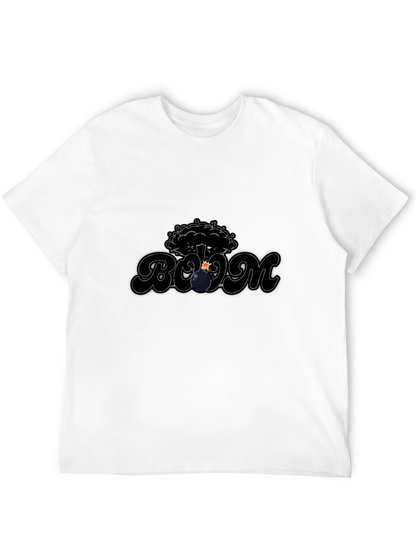 Black Boom Graphic T-Shirt - Explosive Style view 12