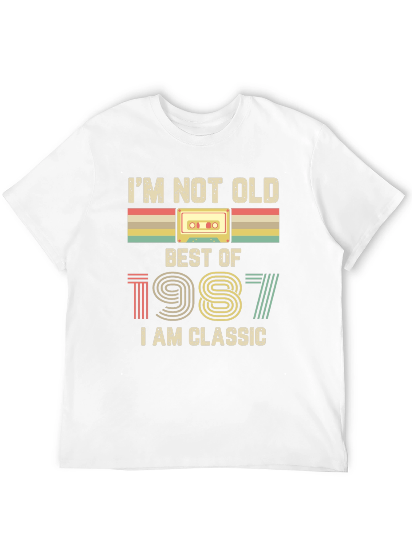 Black I'm Not Old, Best of 1987 Classic T-Shirt view 12