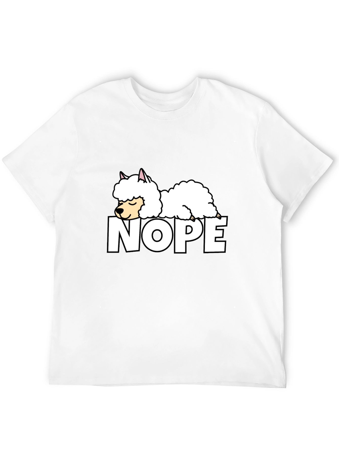 Black Nope Alpaca Graphic T-Shirt - Relaxed Fit view 12