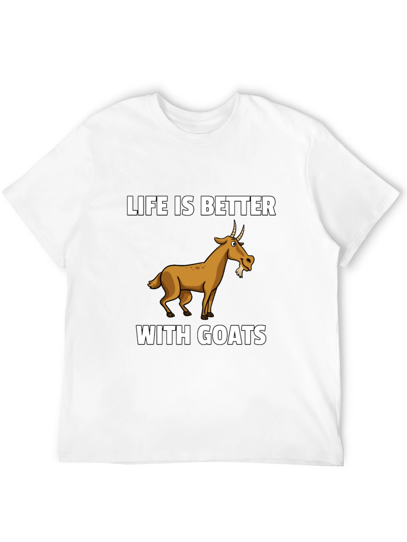 Black Life is Better with Goats Graphic T-Shirt view 12